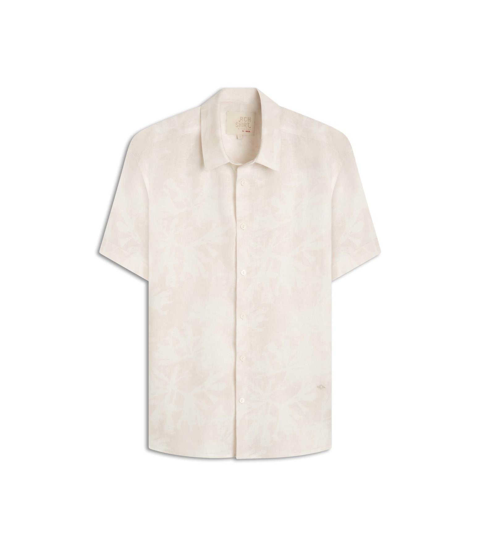Camisa Linho Estampada Reef Mc Rosa Velho