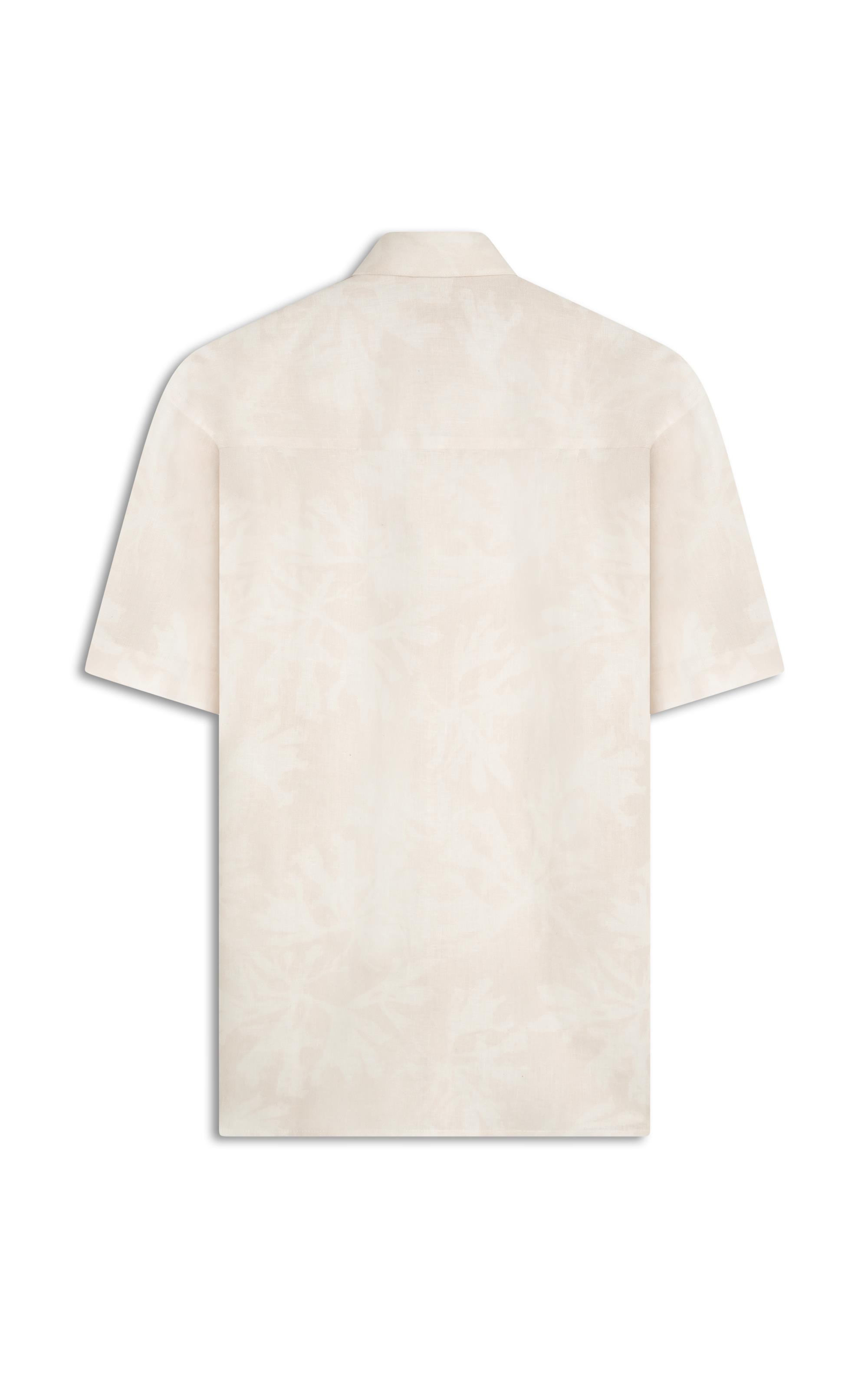 Camisa Linho Estampada Reef Mc Rosa Velho