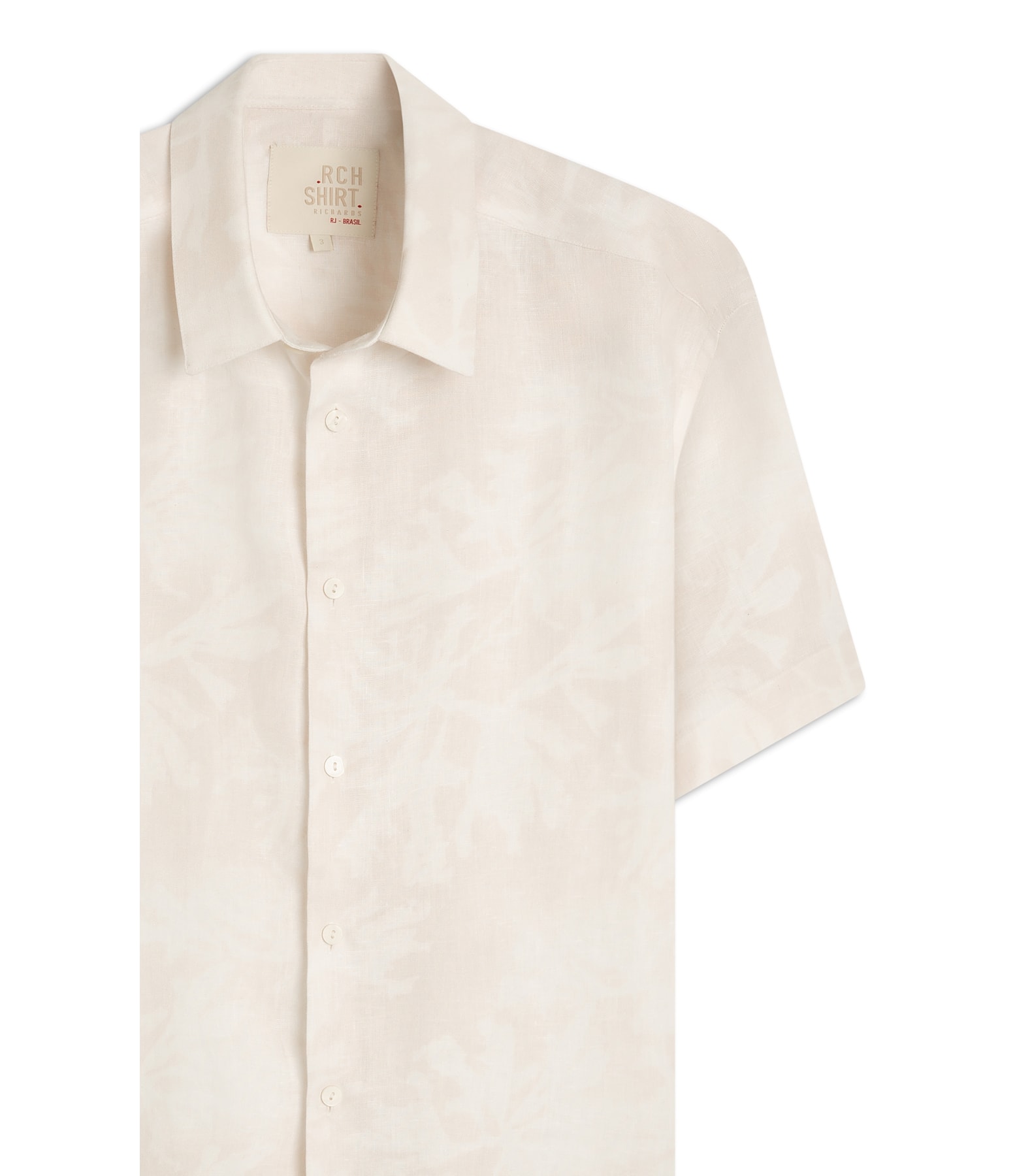 Camisa Linho Estampada Reef Mc Rosa Velho