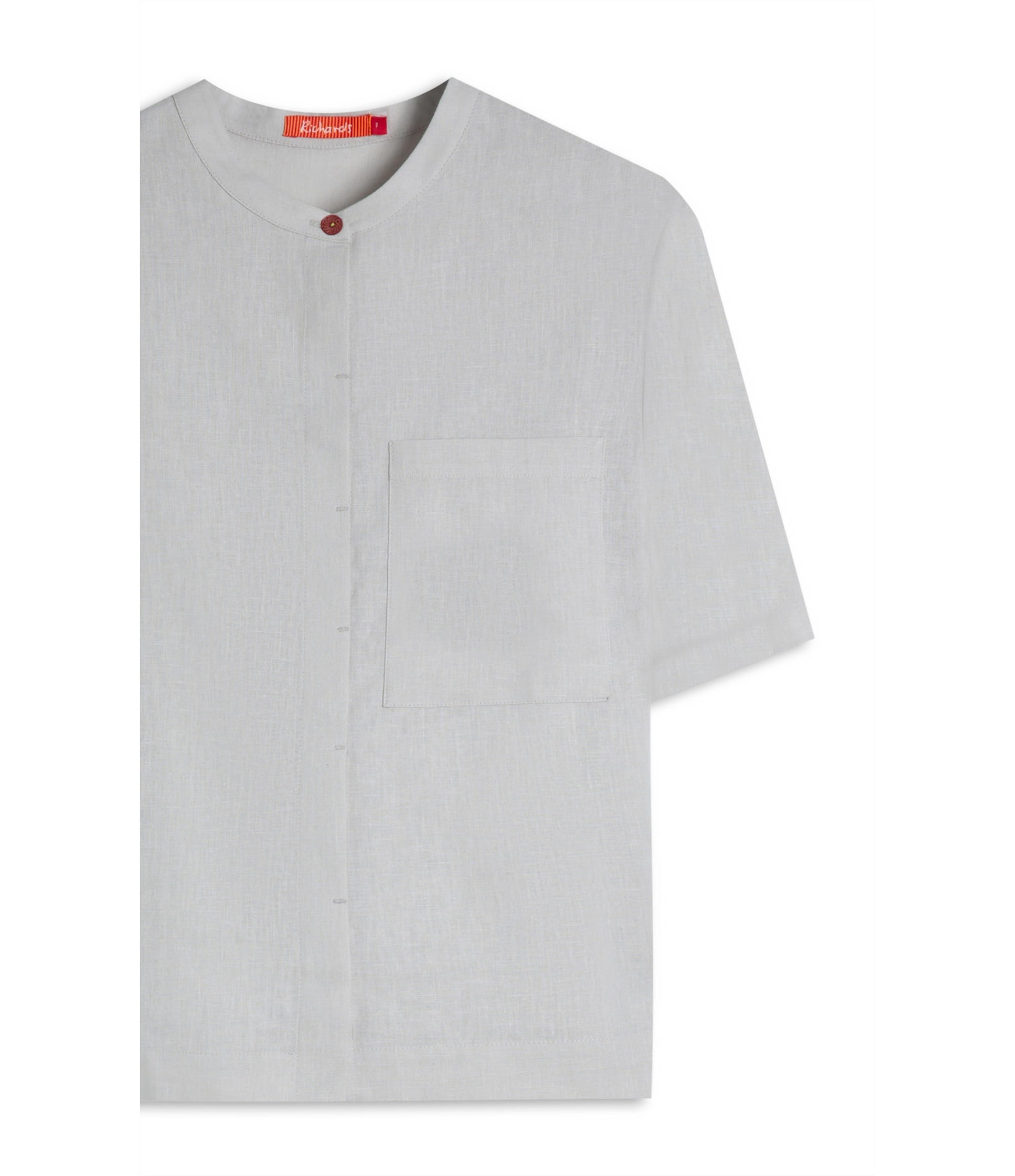 Camisa Linho  Fadel Cinza Claro