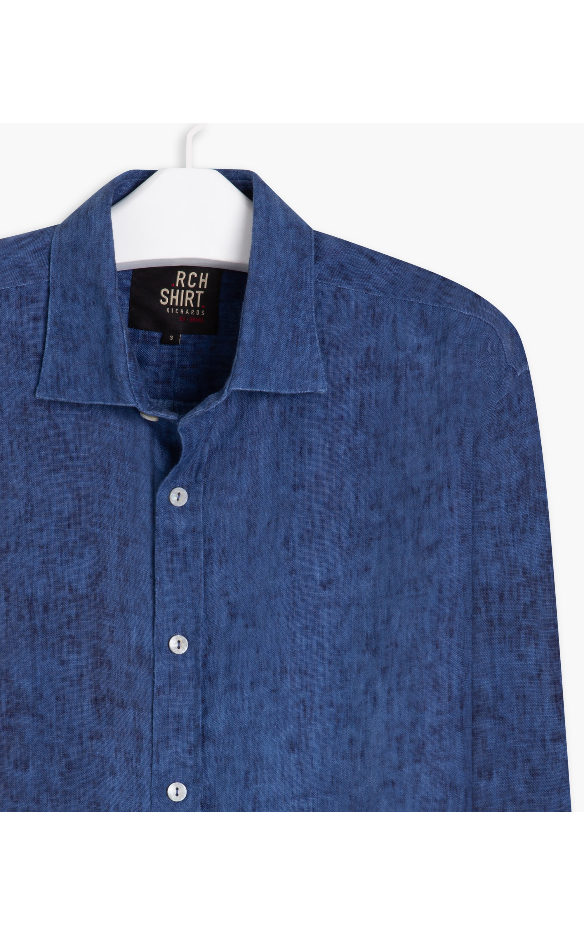 Camisa Linho  Falso Liso Old Purple
