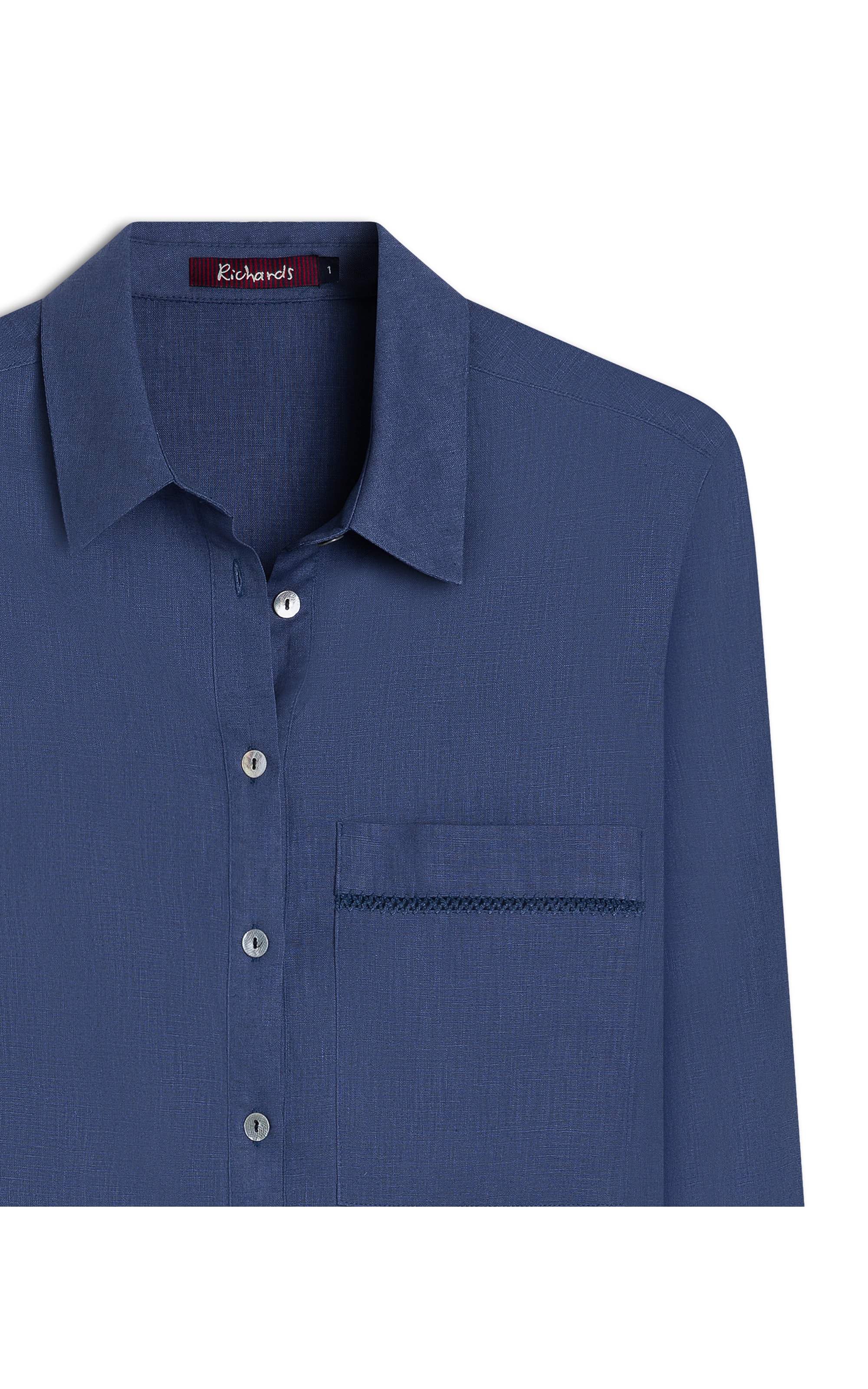 Camisa Linho Fanny Azul Jeans