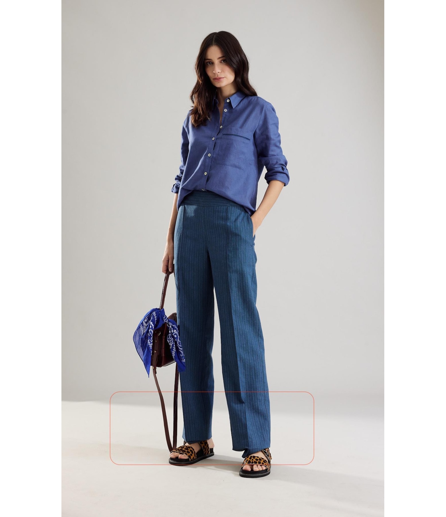 Camisa Linho Fanny Azul Jeans