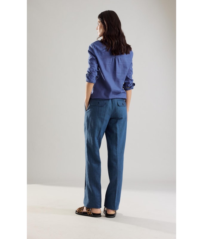 Camisa Linho Fanny Azul Jeans