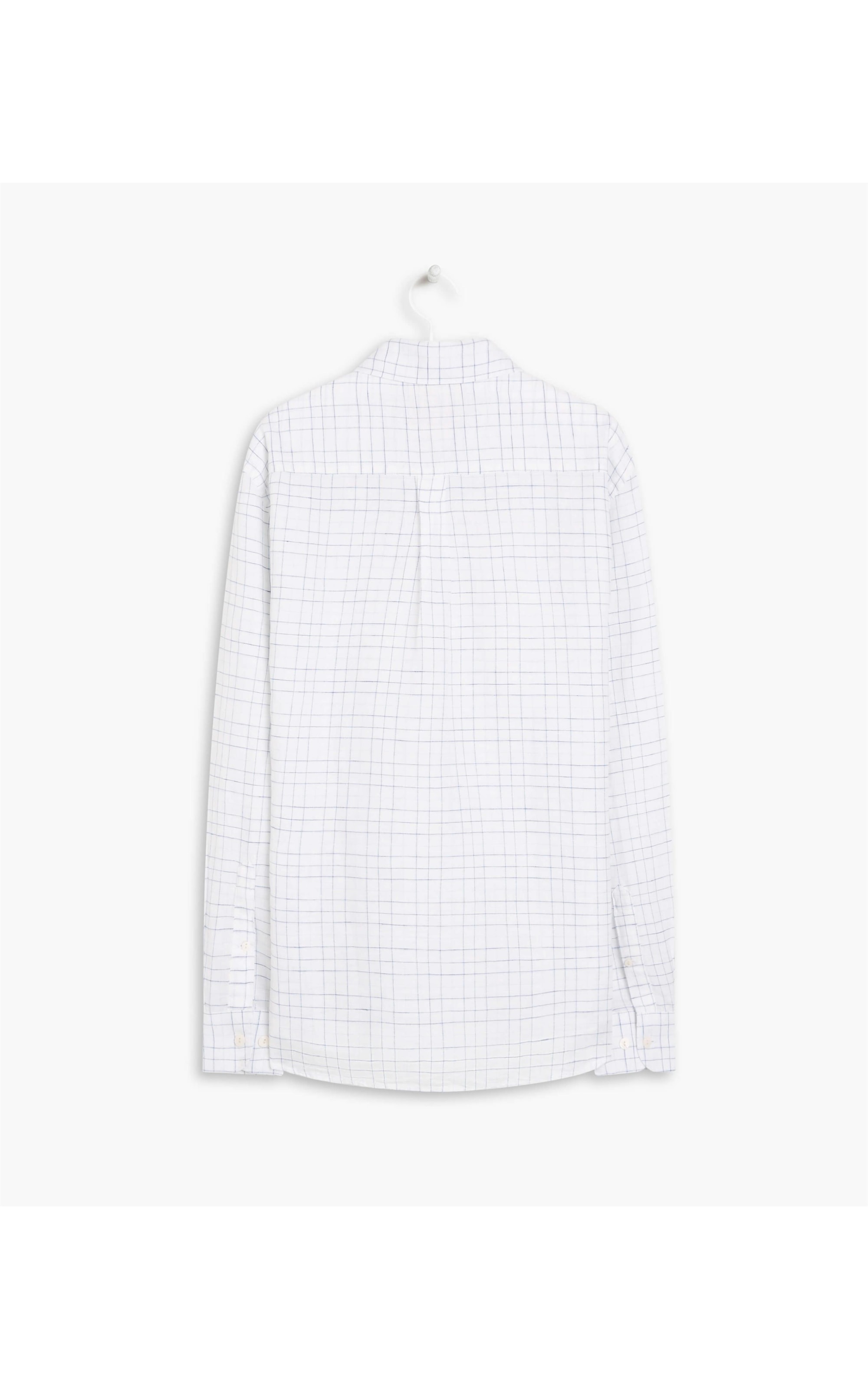 Camisa Linho  Felipe Xadrez Ml Purple Blue