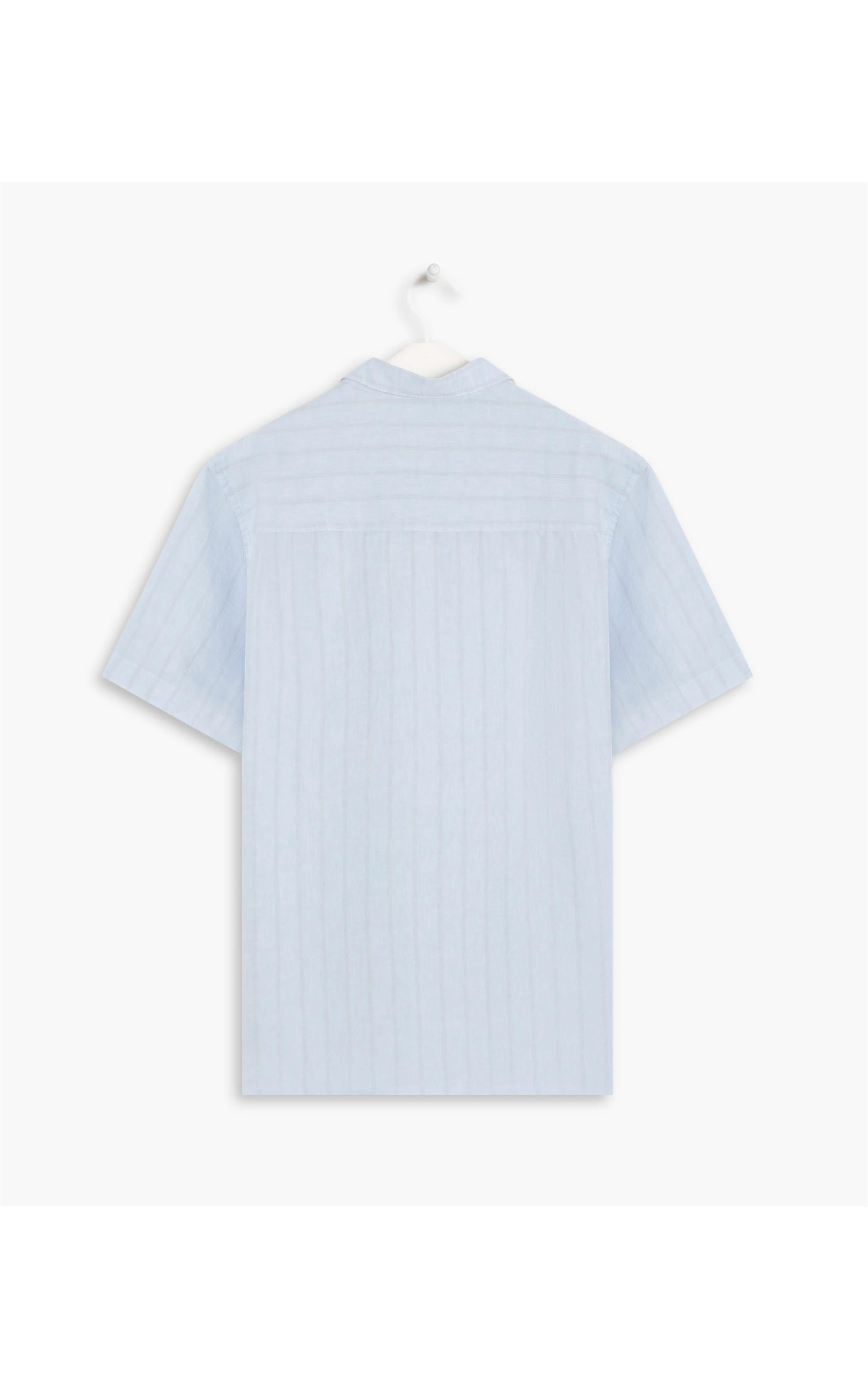 Camisa Linho  Ft Clark Mc Masculino Azul Bic