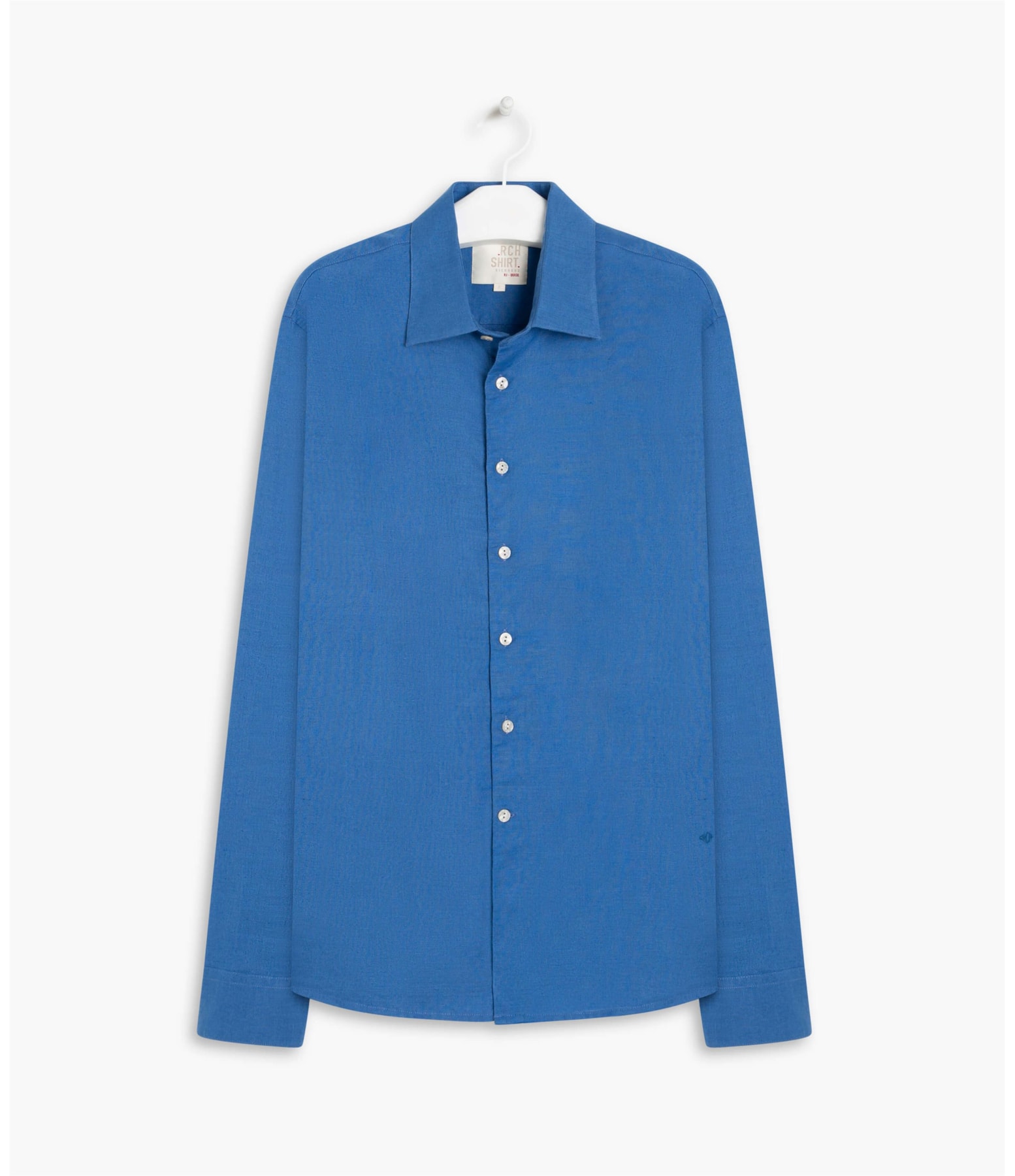 Camisa Linho  Garment Dye Azul Pervante