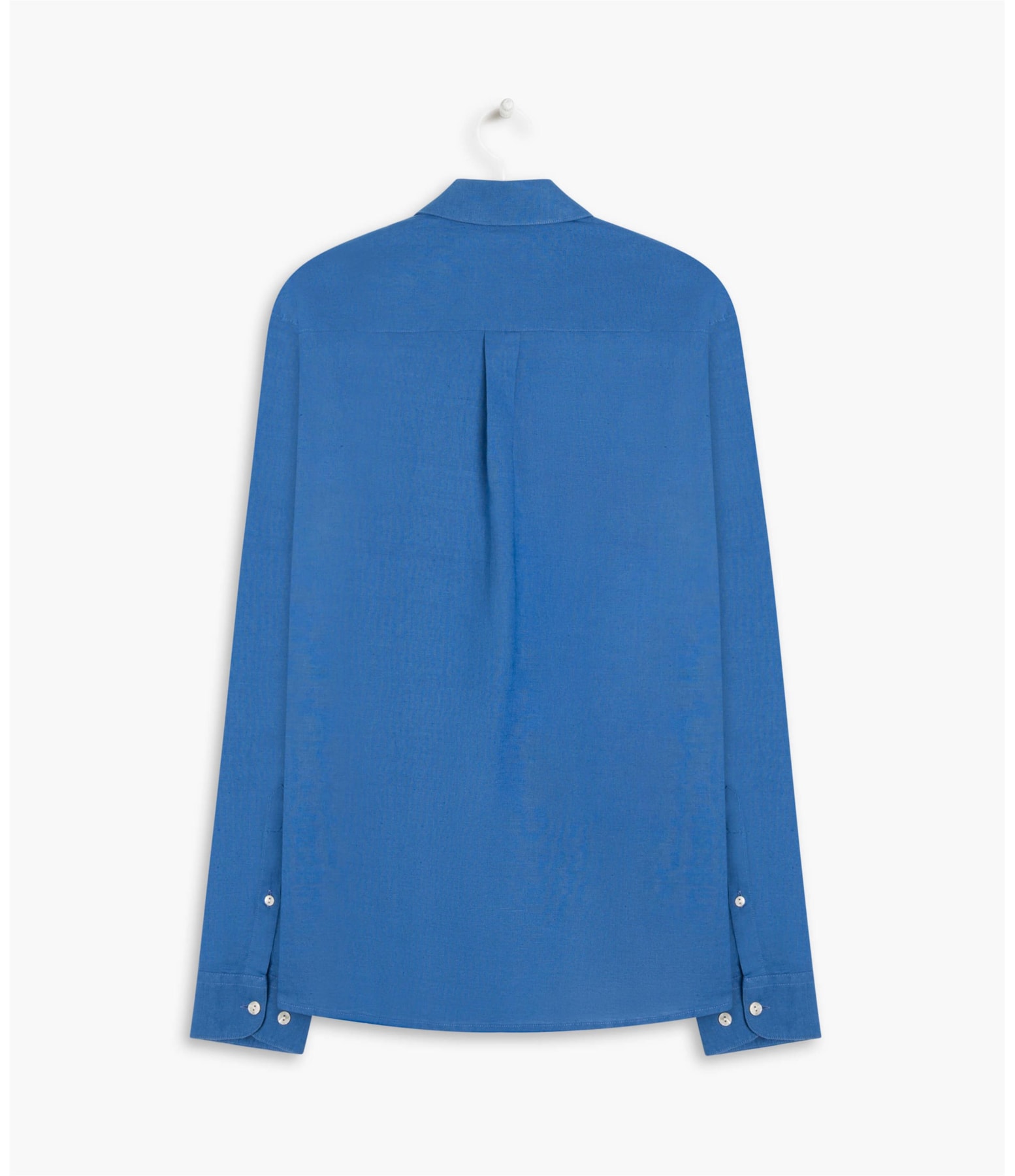 Camisa Linho  Garment Dye Azul Pervante