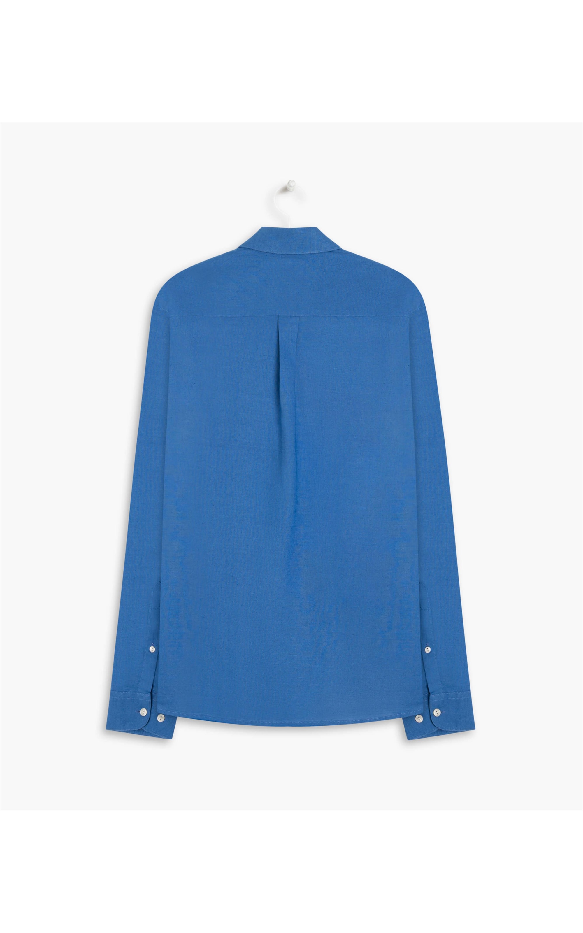 Camisa Linho  Garment Dye Azul Pervante