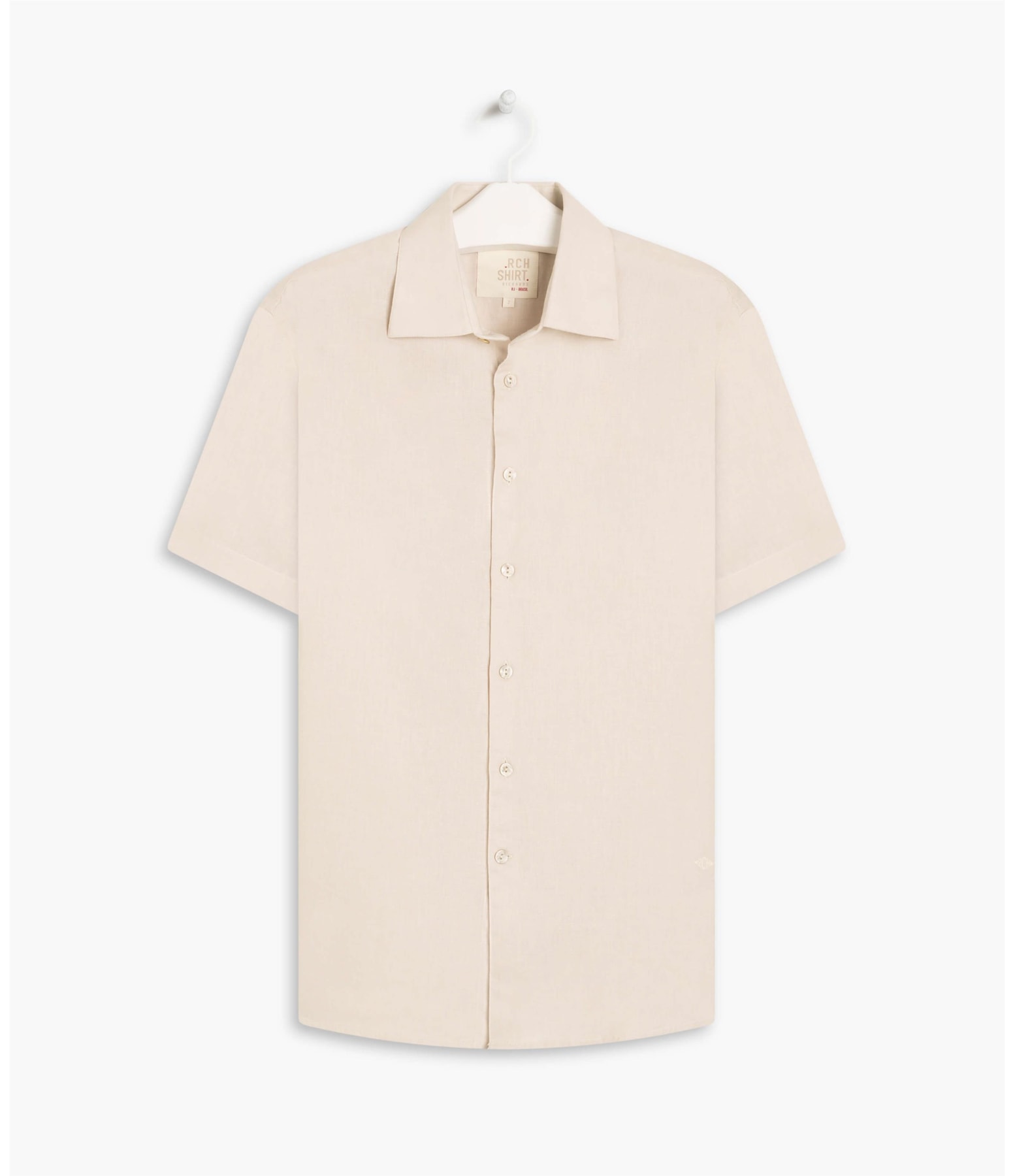 Camisa Linho  Garment Dye Bege
