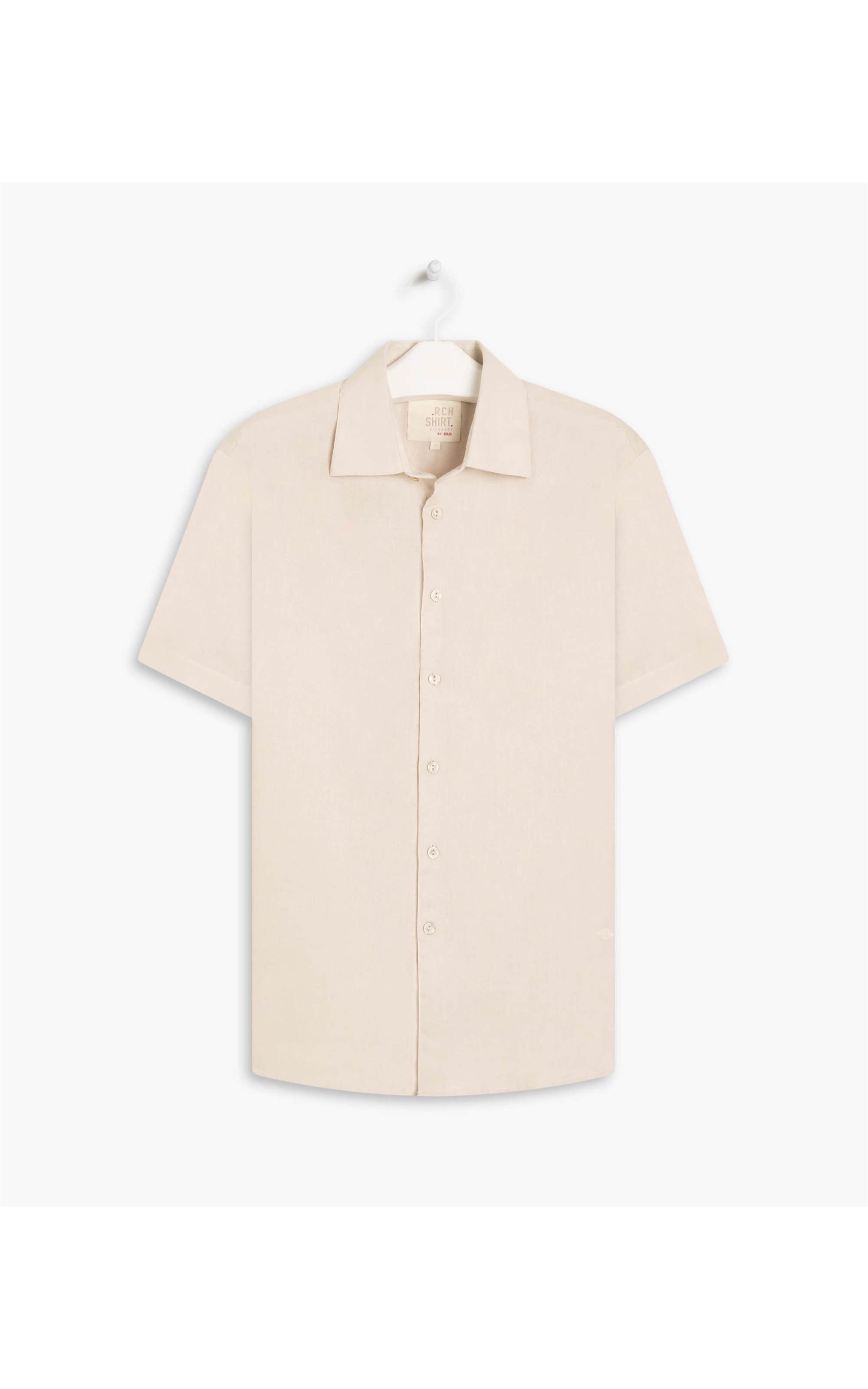 Camisa Linho  Garment Dye Bege