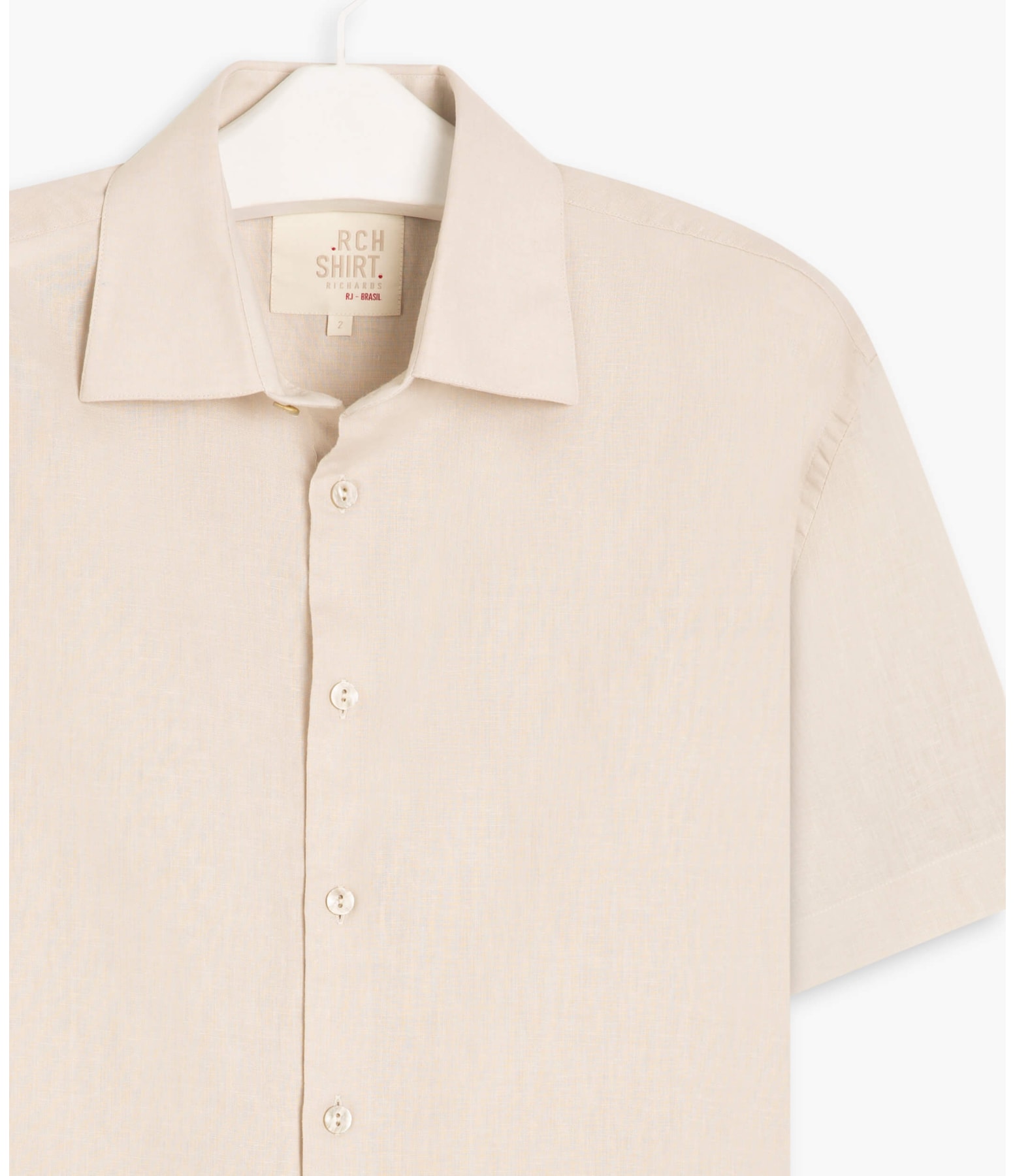 Camisa Linho  Garment Dye Bege