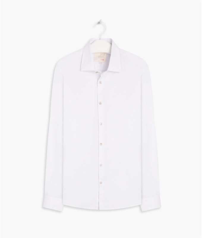 Camisa Linho  Garment Dye Branco