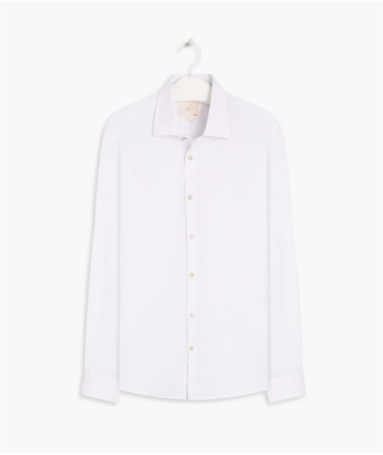 Camisa Linho  Garment Dye Branco