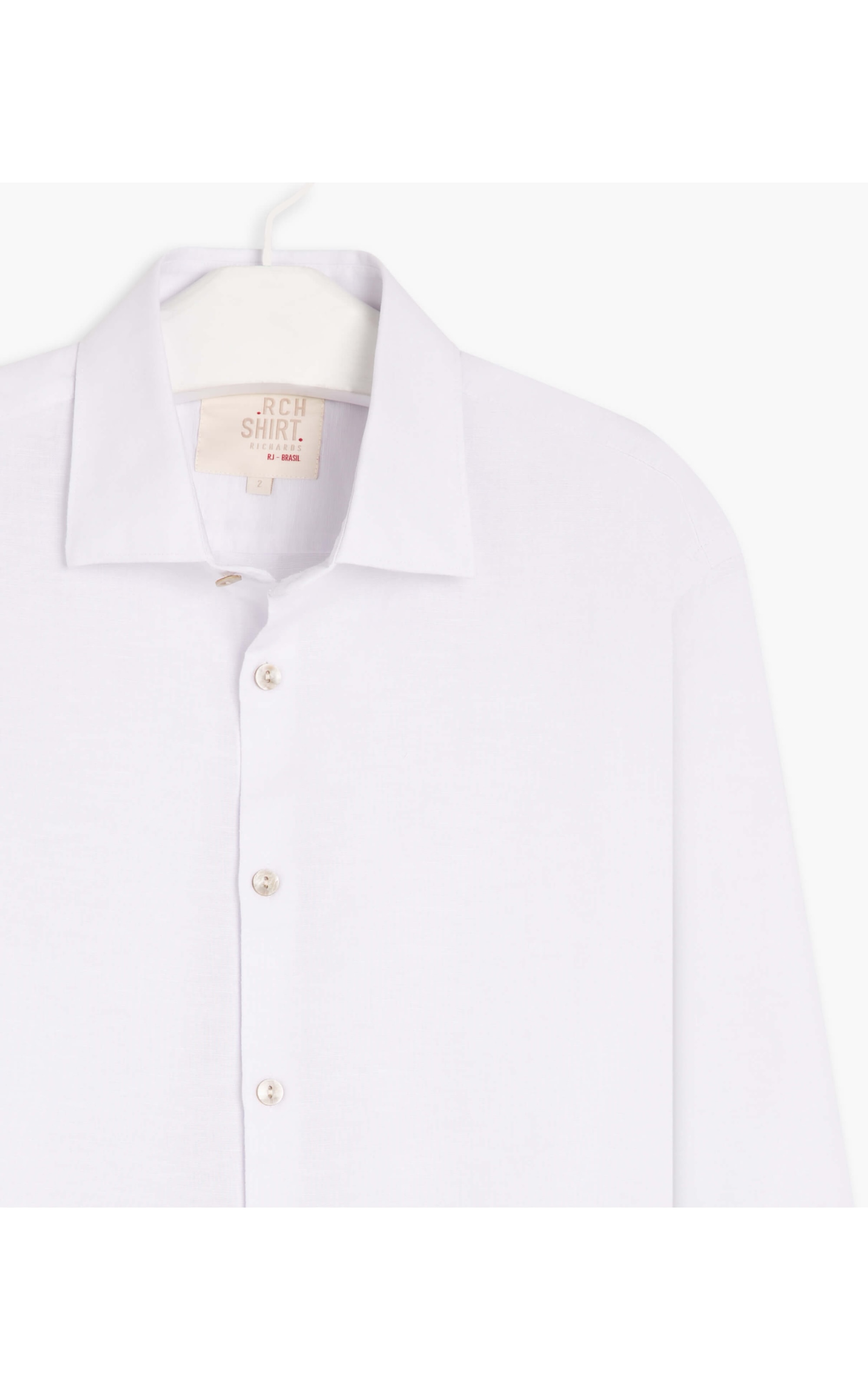 Camisa Linho  Garment Dye Branco
