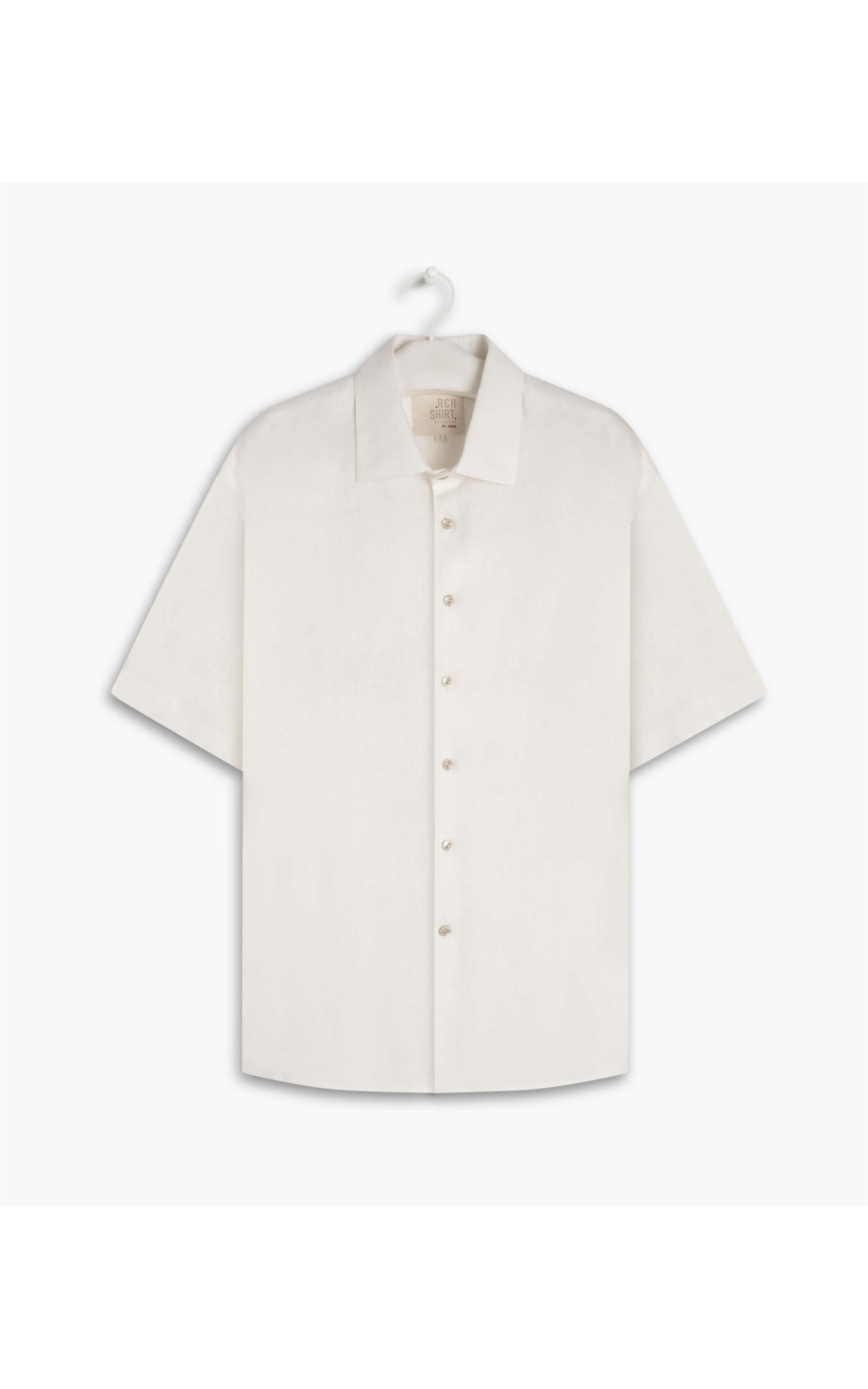 Camisa Linho  Garment Dye Branco