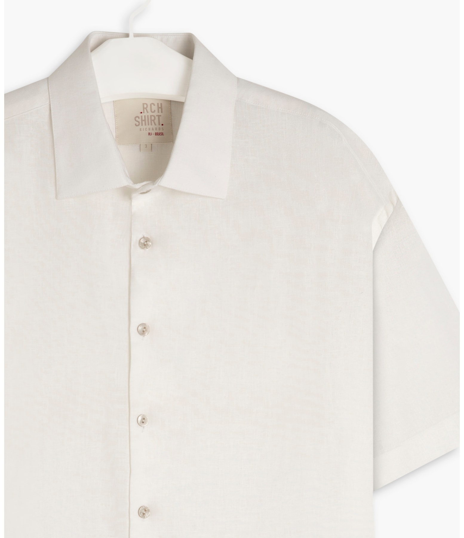 Camisa Linho  Garment Dye Branco