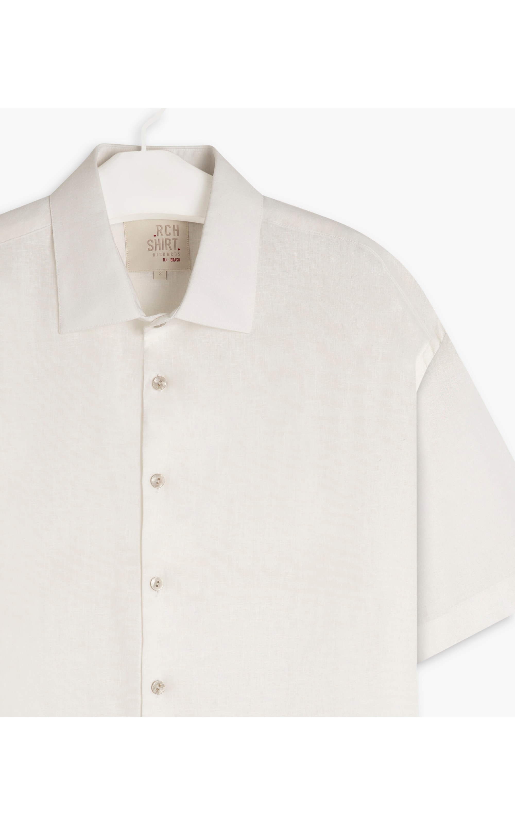 Camisa Linho  Garment Dye Branco