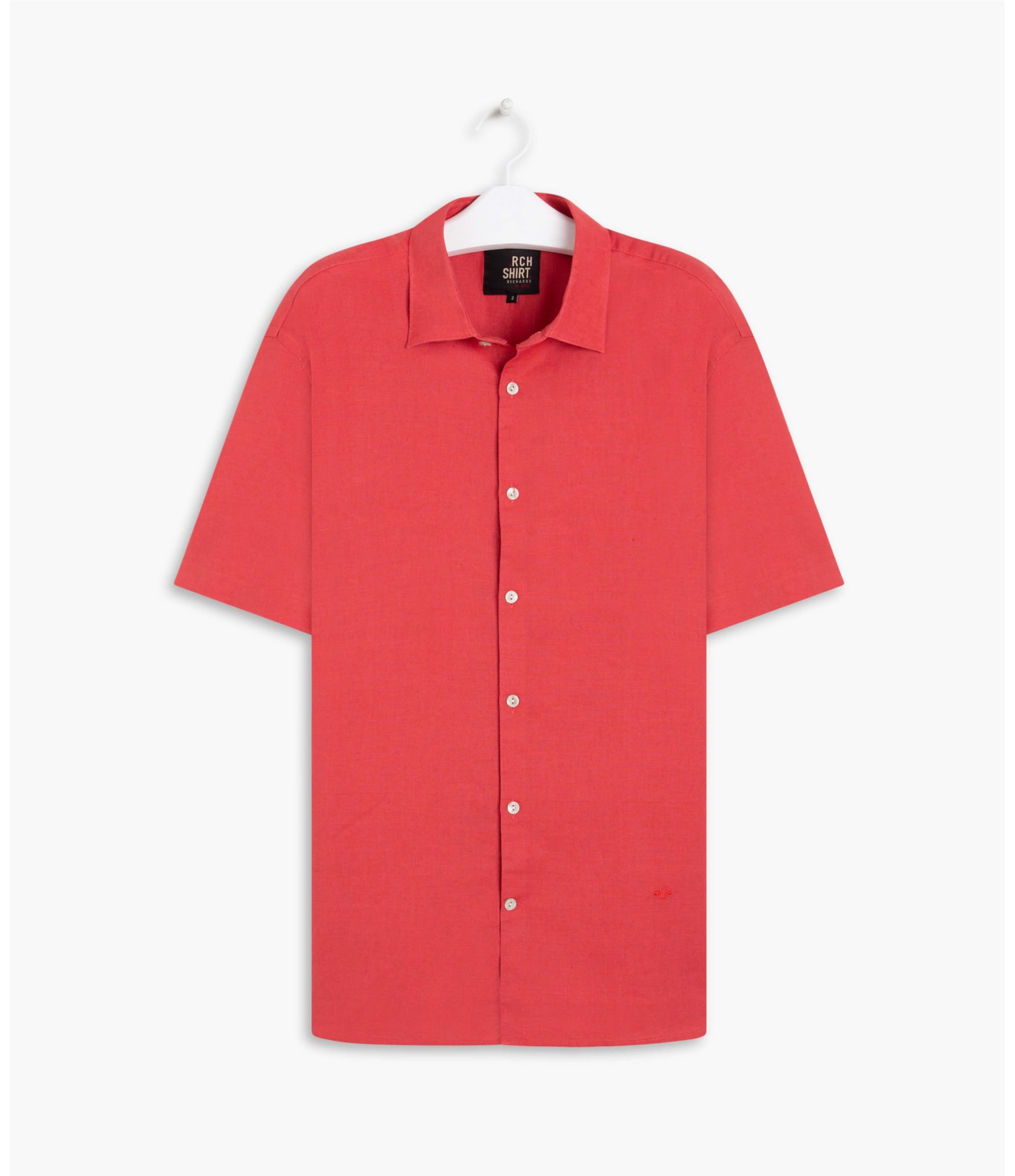 Camisa Linho  Garment Dye Cereja
