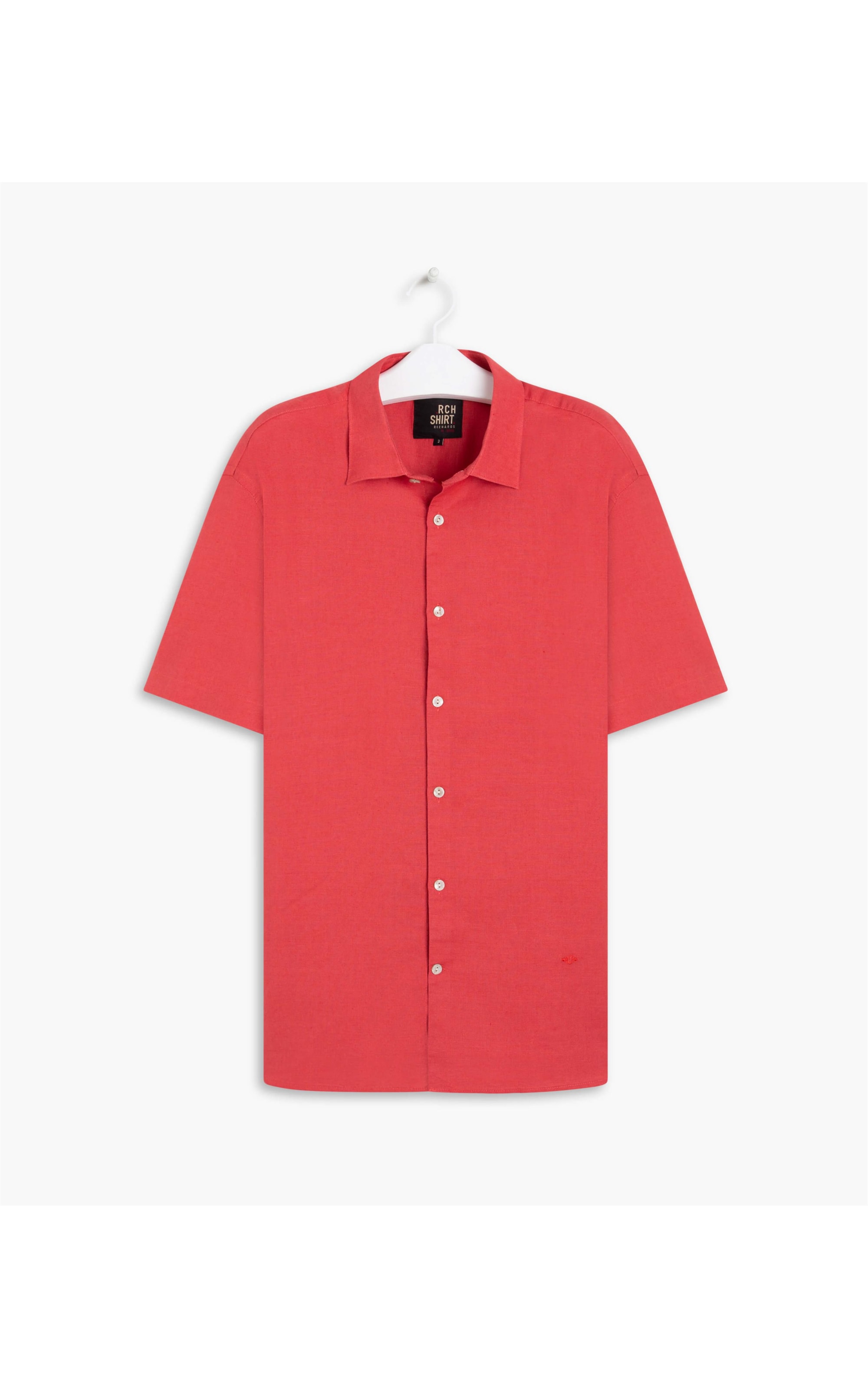 Camisa Linho  Garment Dye Cereja