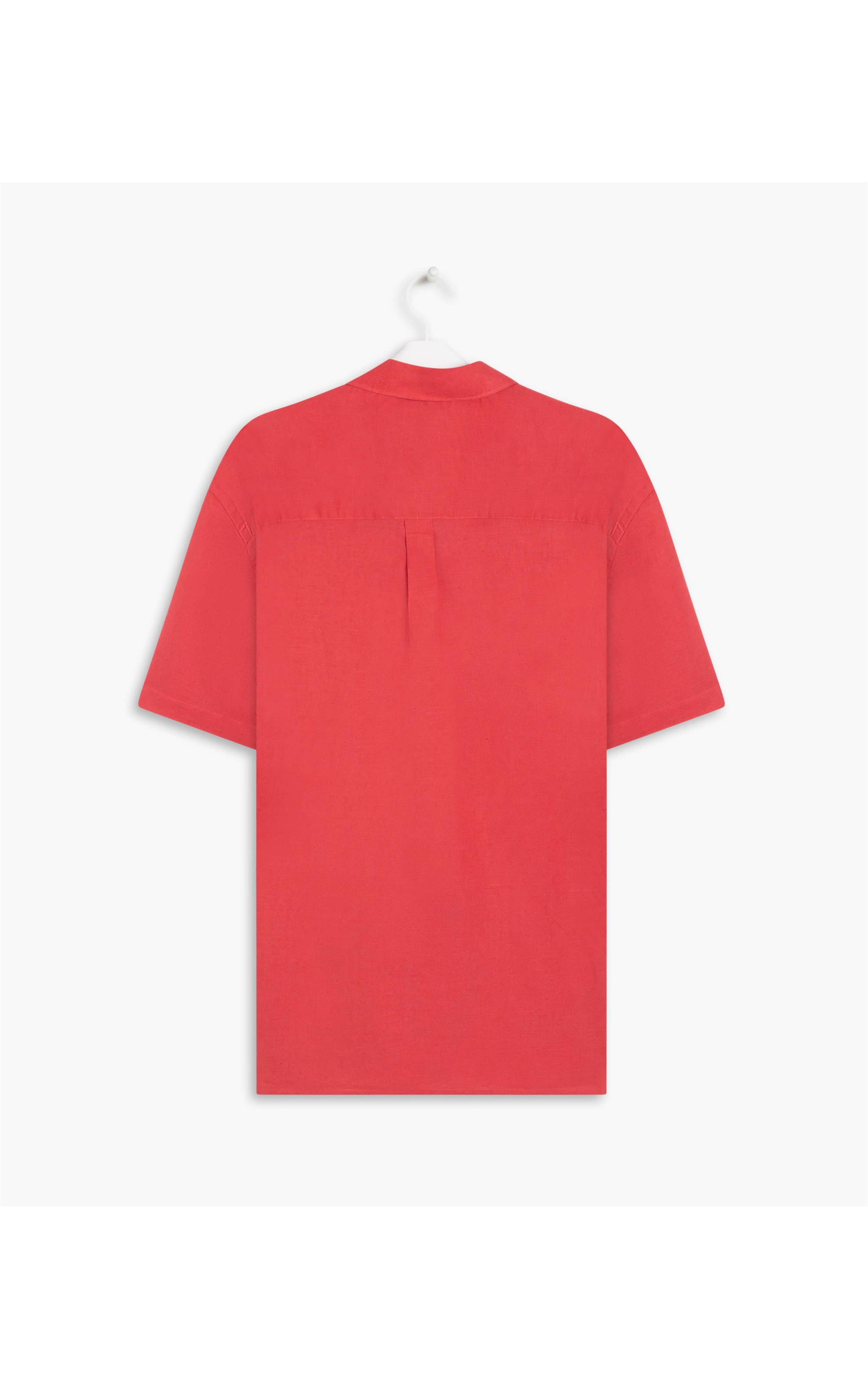 Camisa Linho  Garment Dye Cereja