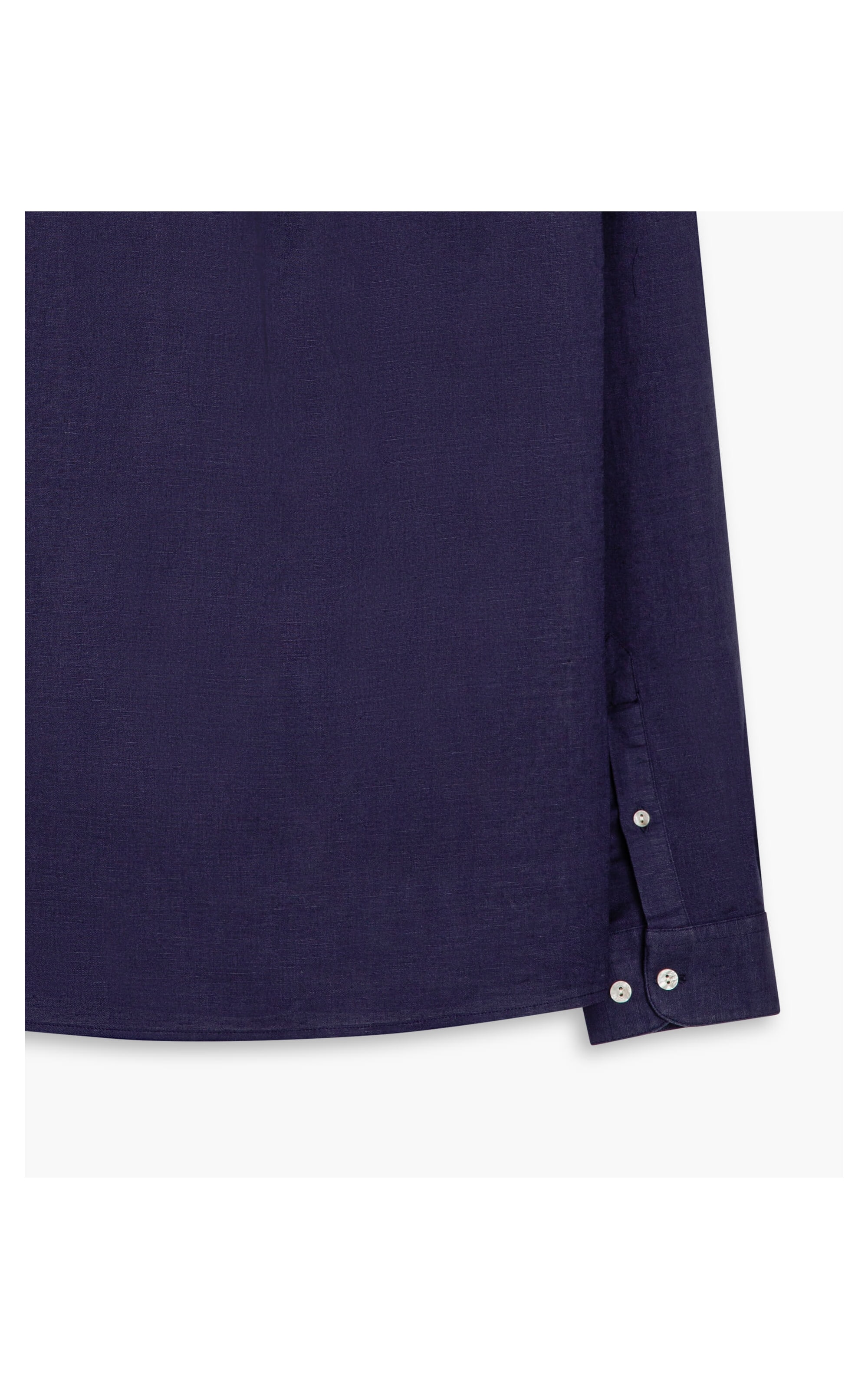 Camisa Linho  Garment Dye Dark Navy