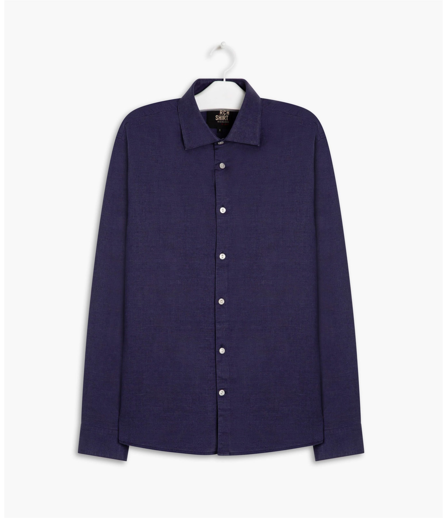 Camisa Linho  Garment Dye Dark Navy