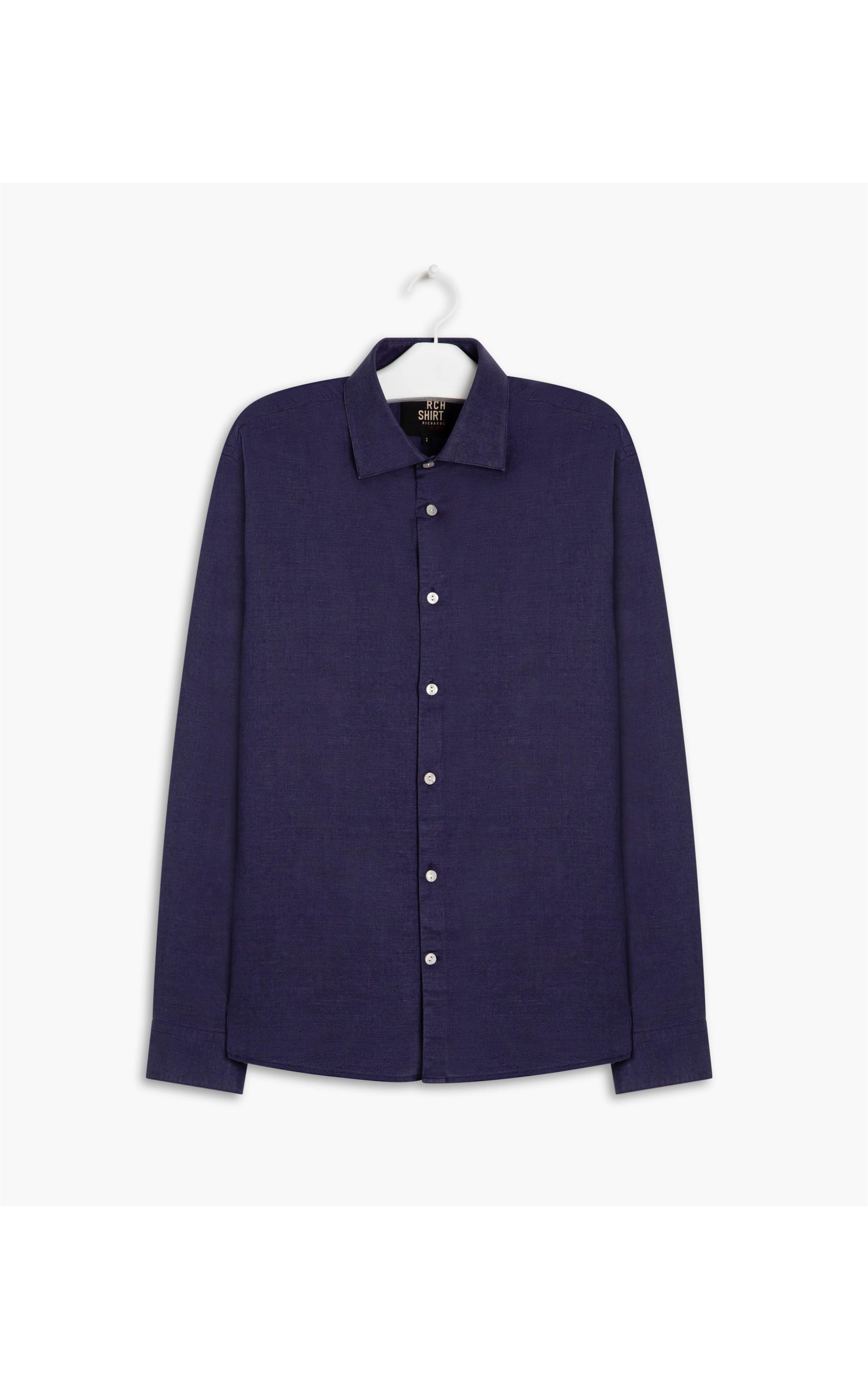 Camisa Linho  Garment Dye Dark Navy