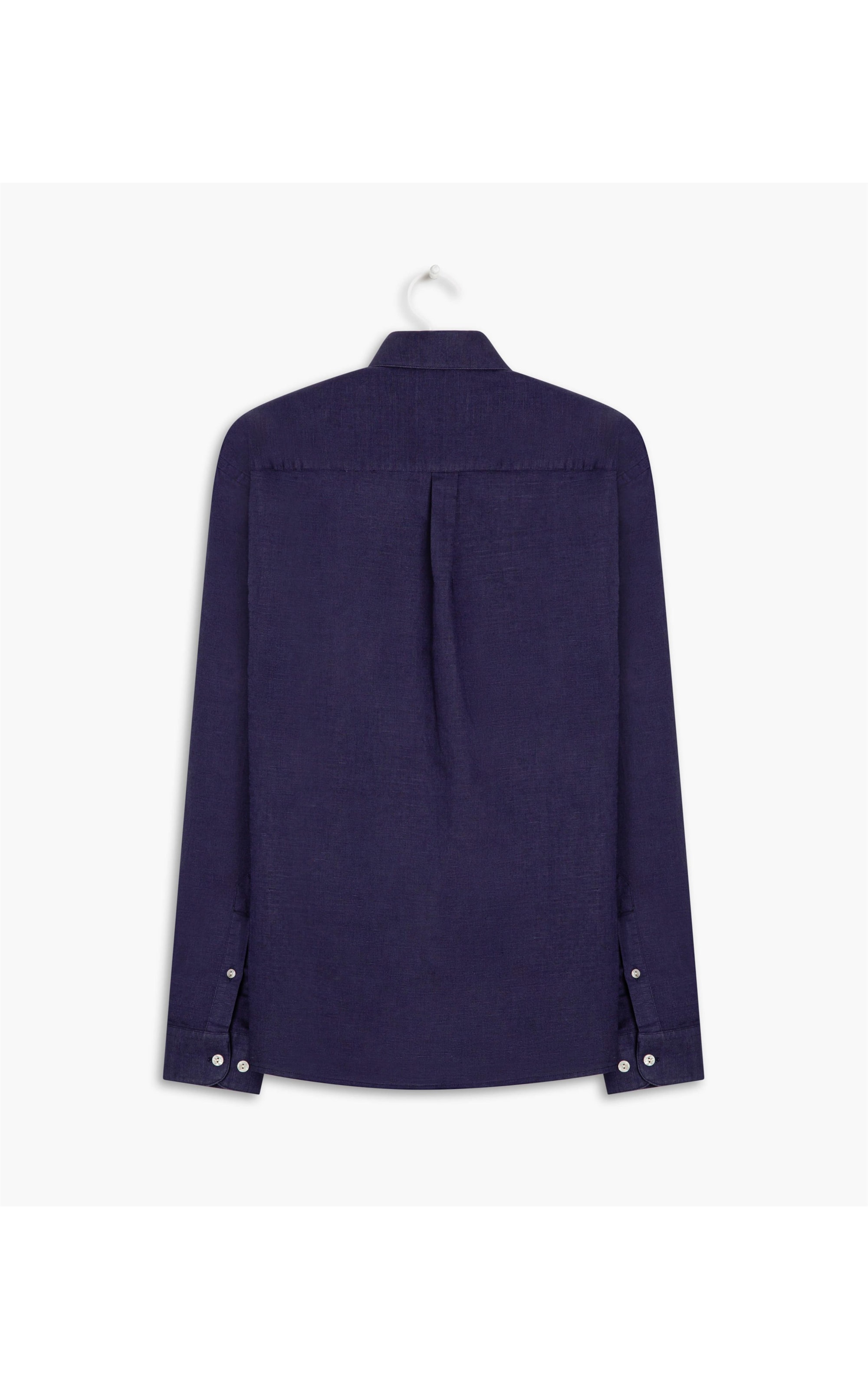 Camisa Linho  Garment Dye Dark Navy