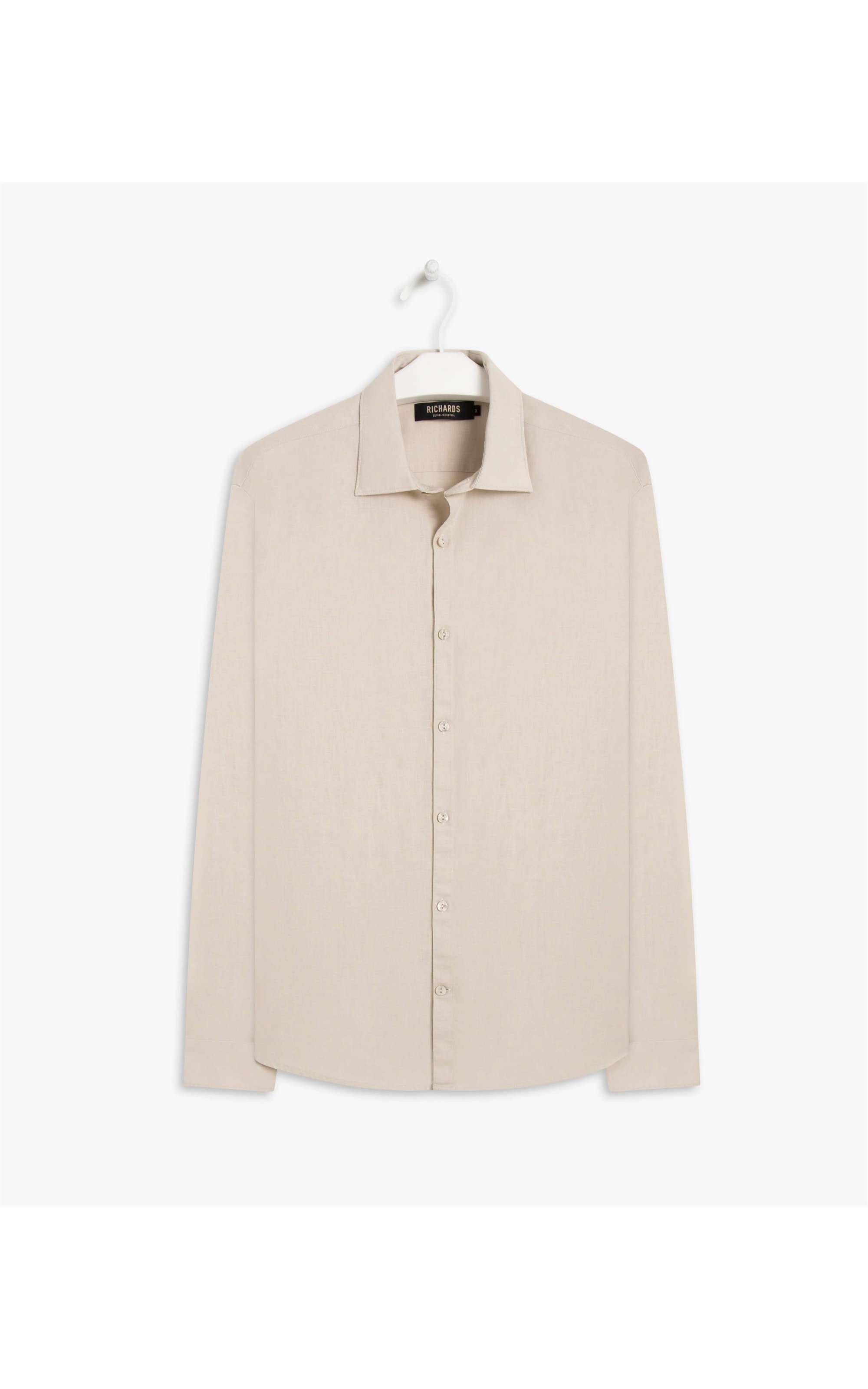 Camisa Linho  Garment Dye Natural