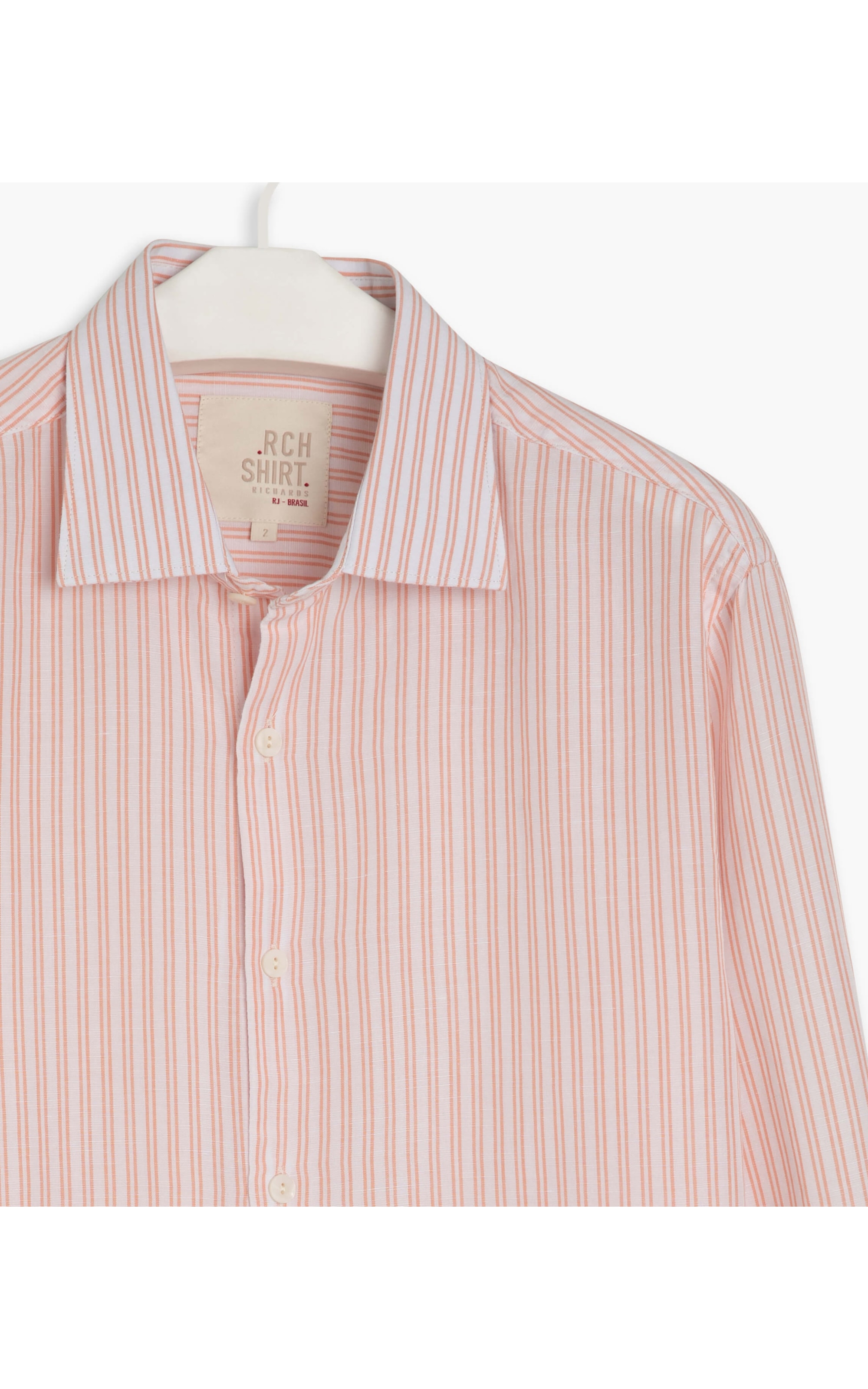 Camisa Linho  Gaspar Laranja