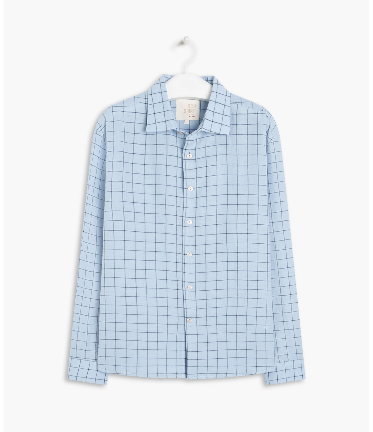 Camisa Linho  Gil Azul Bic