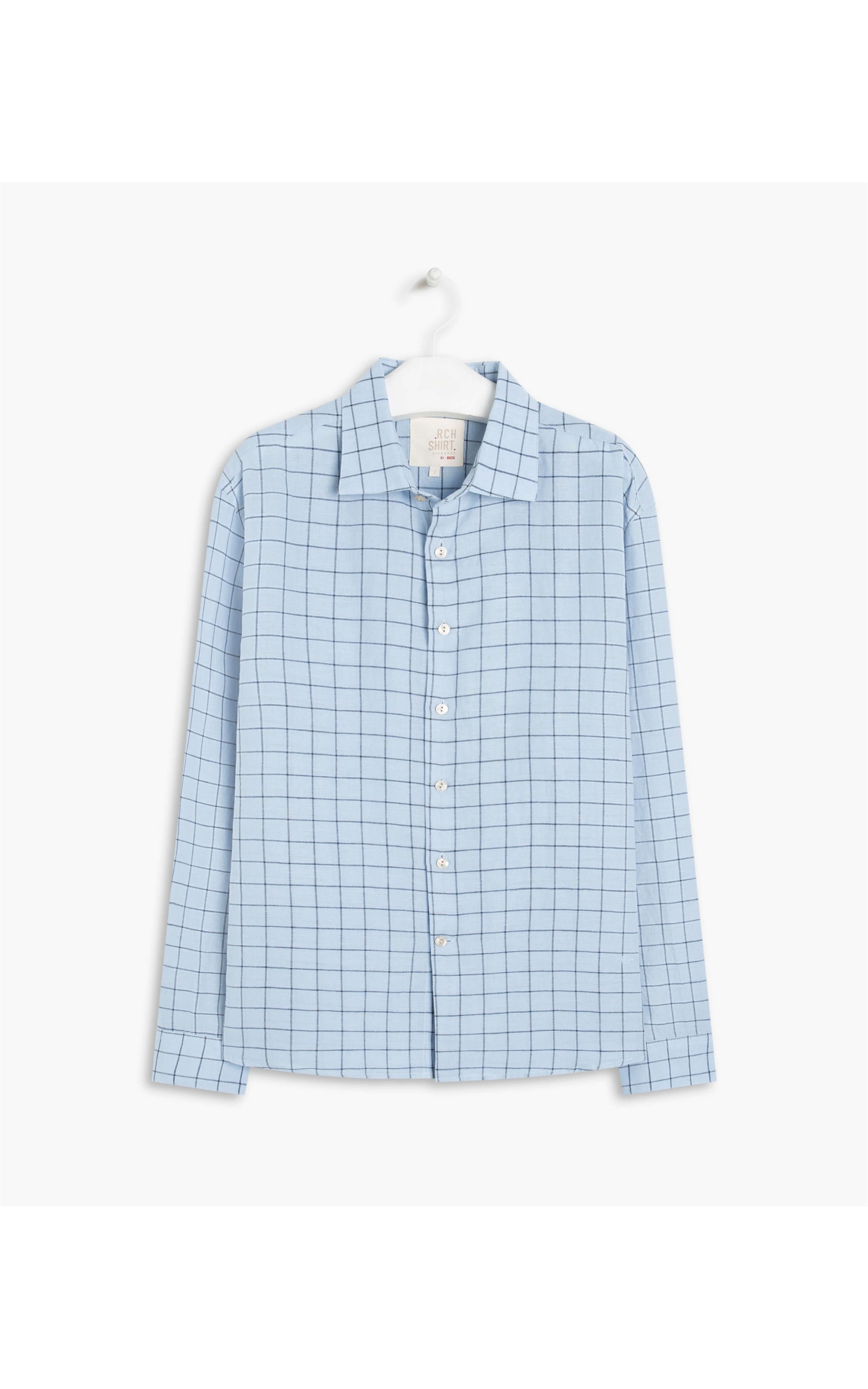 Camisa Linho  Gil Azul Bic