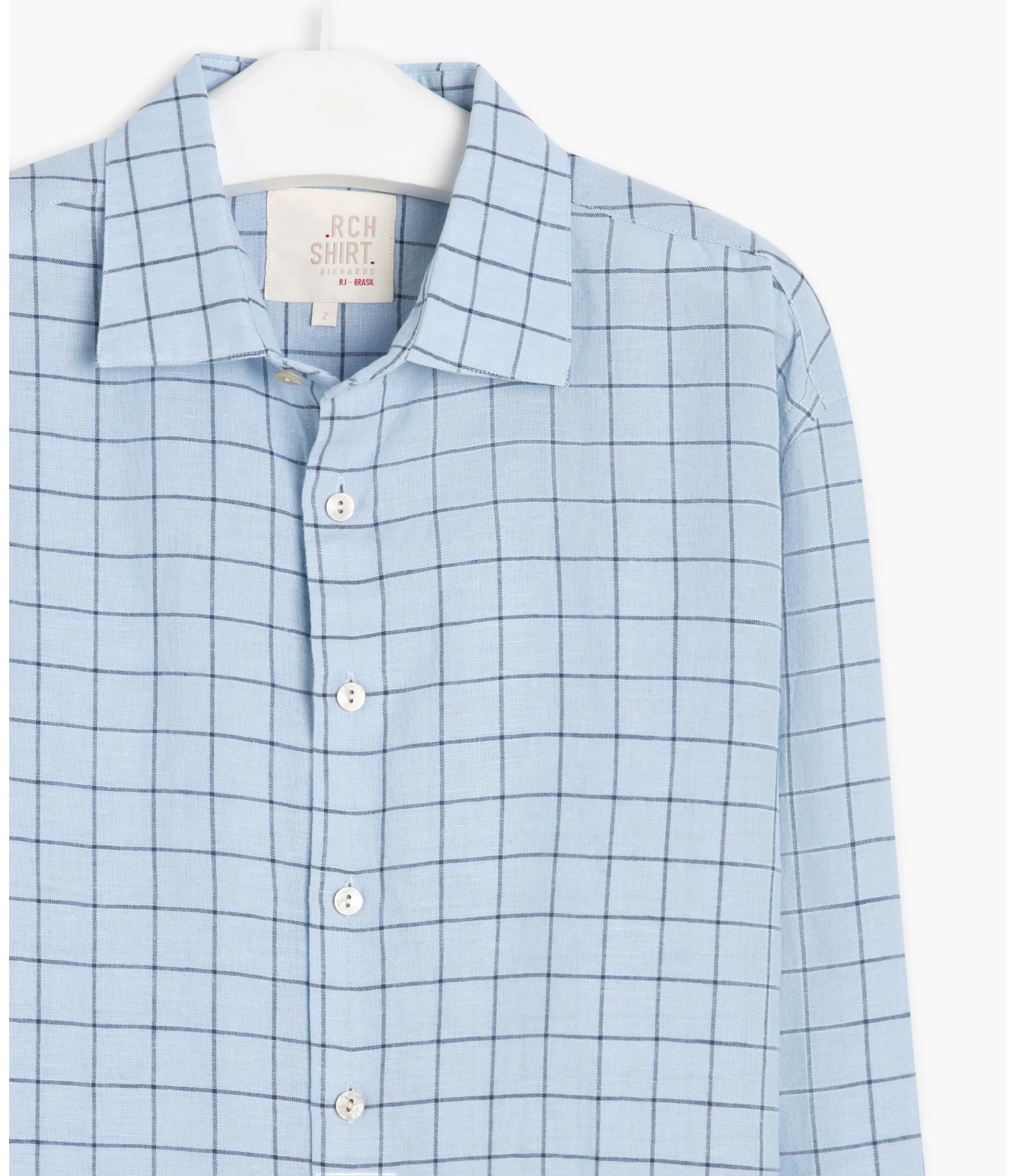 Camisa Linho  Gil Azul Bic