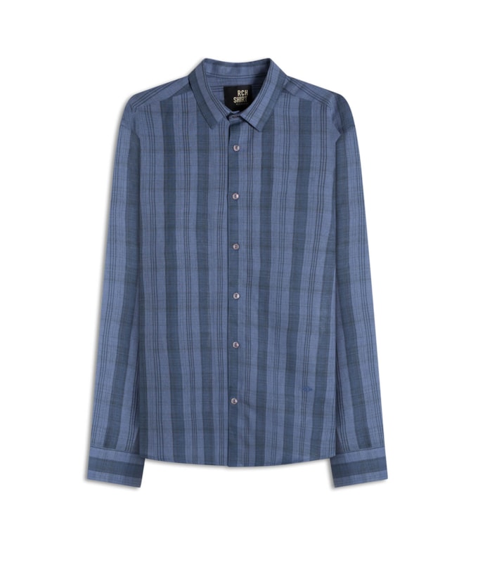Camisa Linho  Giovane Azul Jeans
