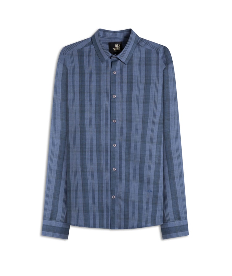 Camisa Linho  Giovane Azul Jeans