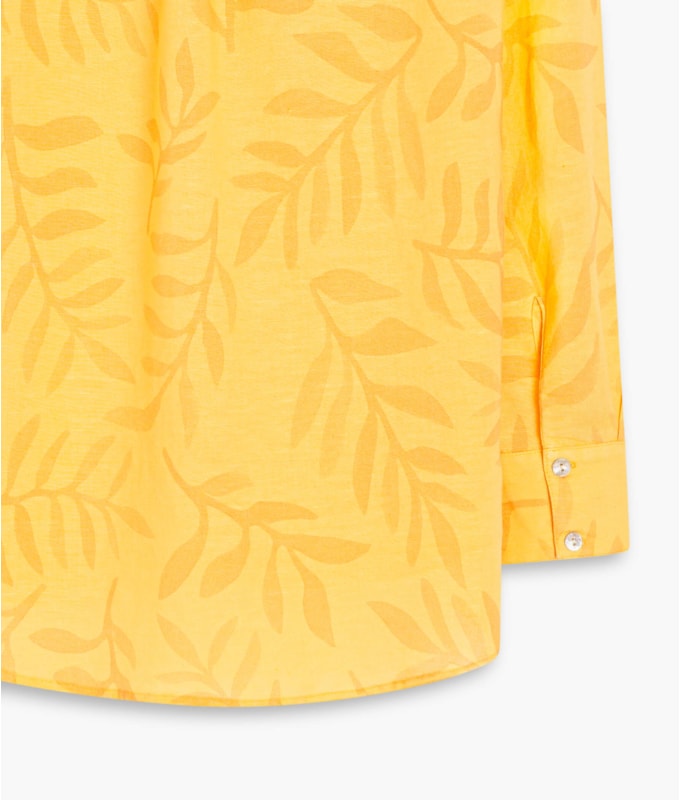  Camisa Linho  Grimaldi Laranja