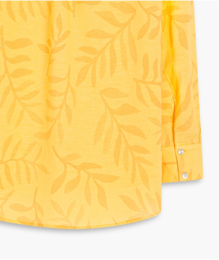  Camisa Linho  Grimaldi Laranja