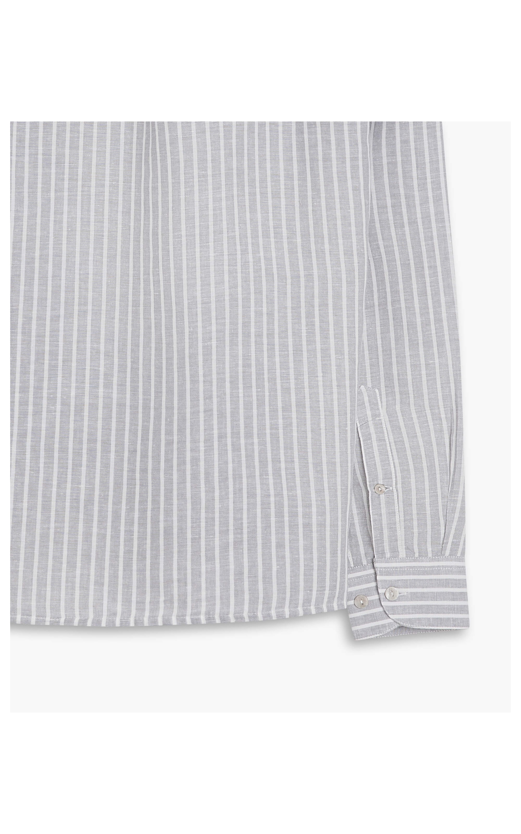 Camisa Linho  Gustavo Cinza Claro