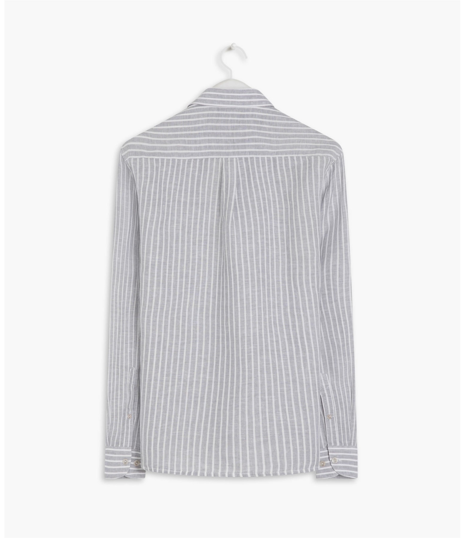 Camisa Linho  Gustavo Cinza Claro