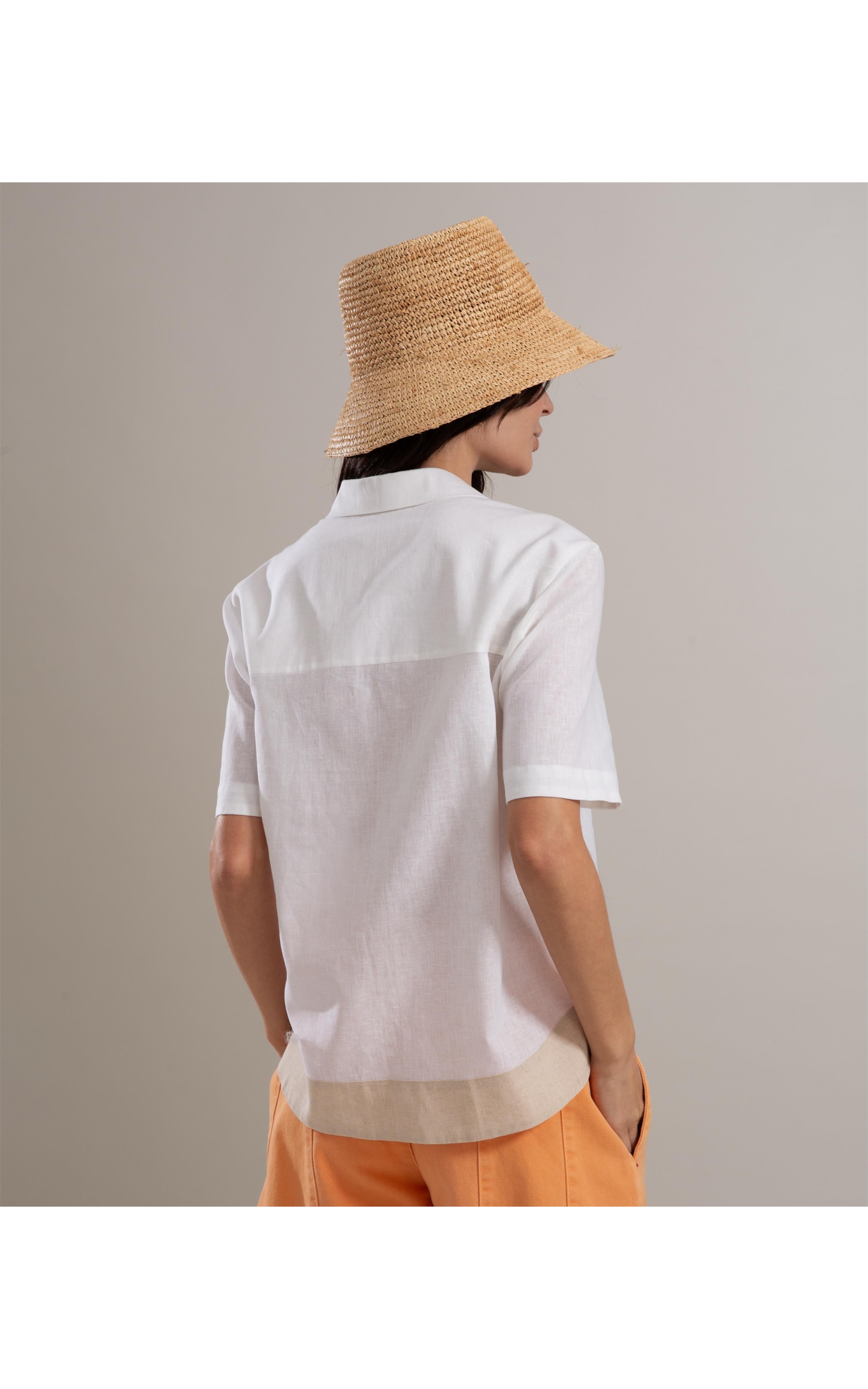 Camisa Linho  Ingrid Branco
