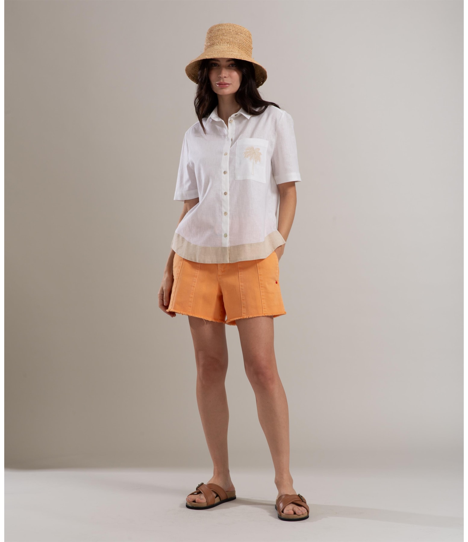 Camisa Linho  Ingrid Branco