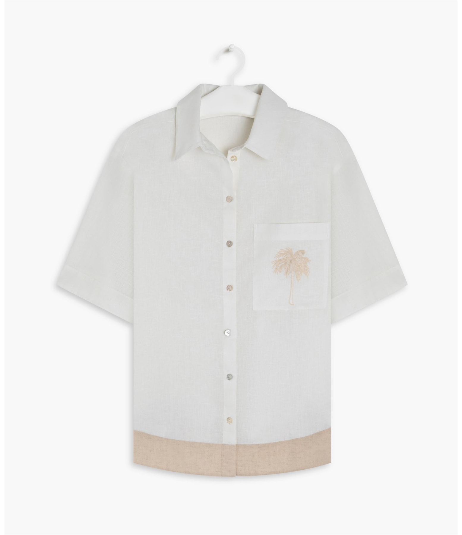 Camisa Linho  Ingrid Branco