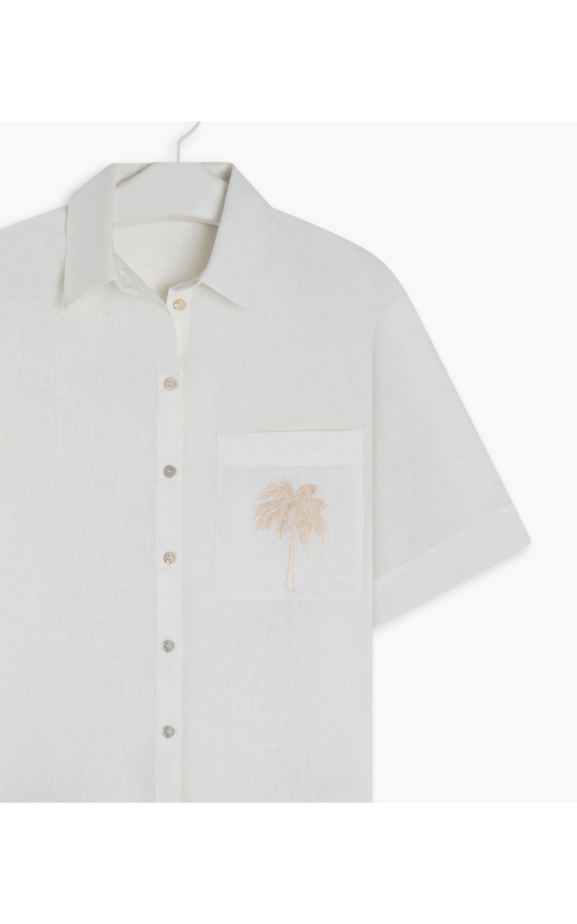 Camisa Linho  Ingrid Branco