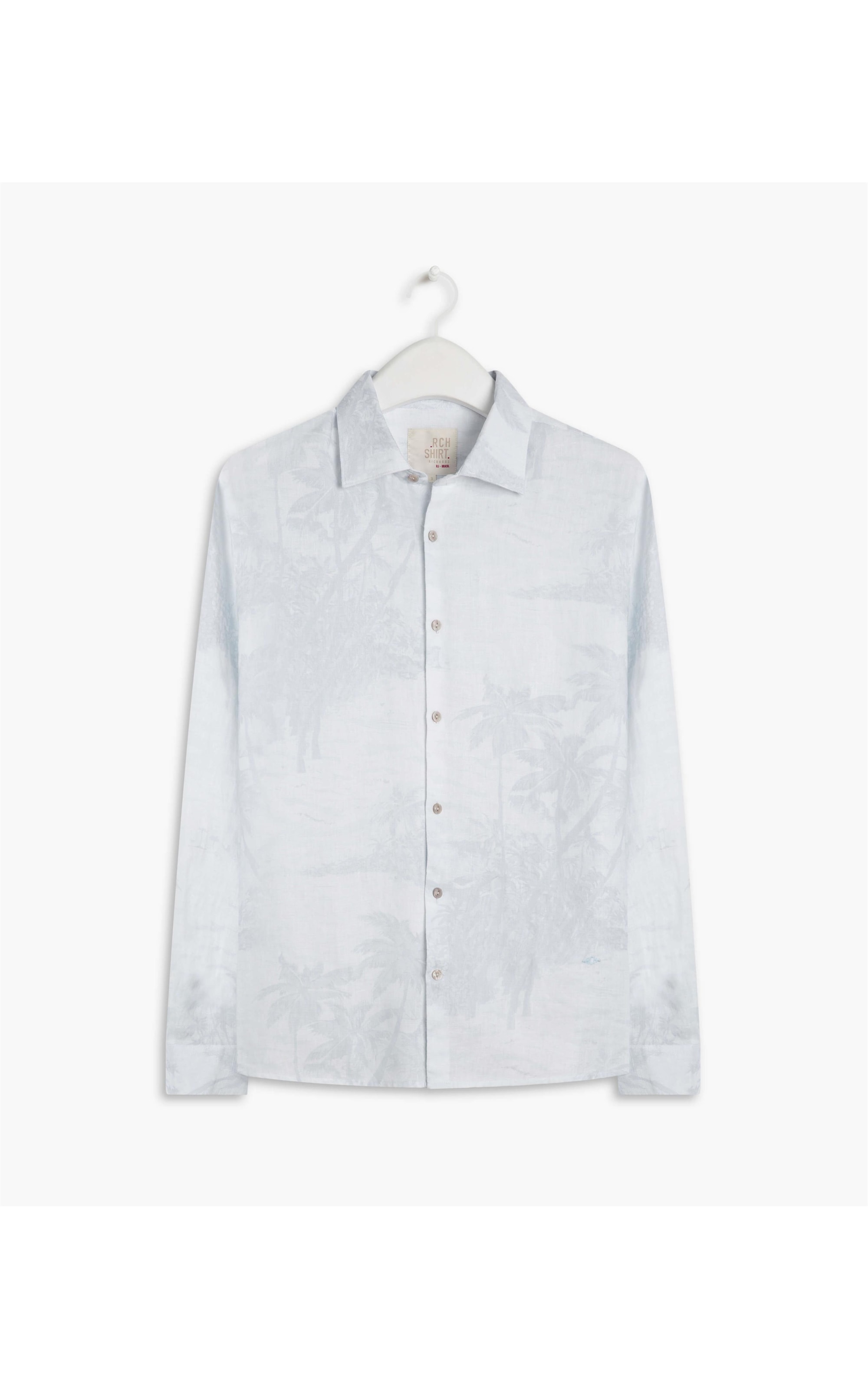 Camisa Linho  Island Azul Chofer