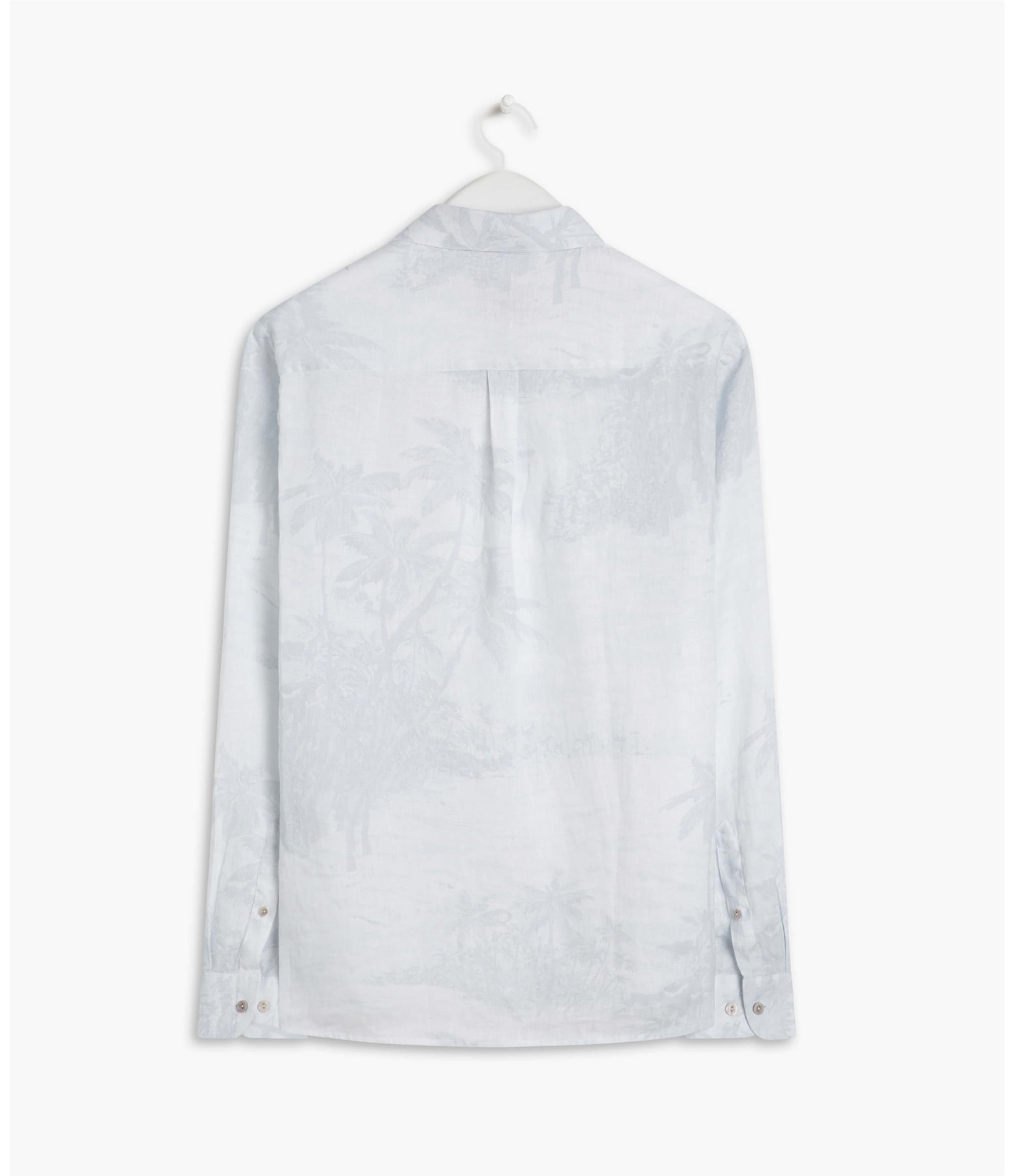 Camisa Linho  Island Azul Chofer