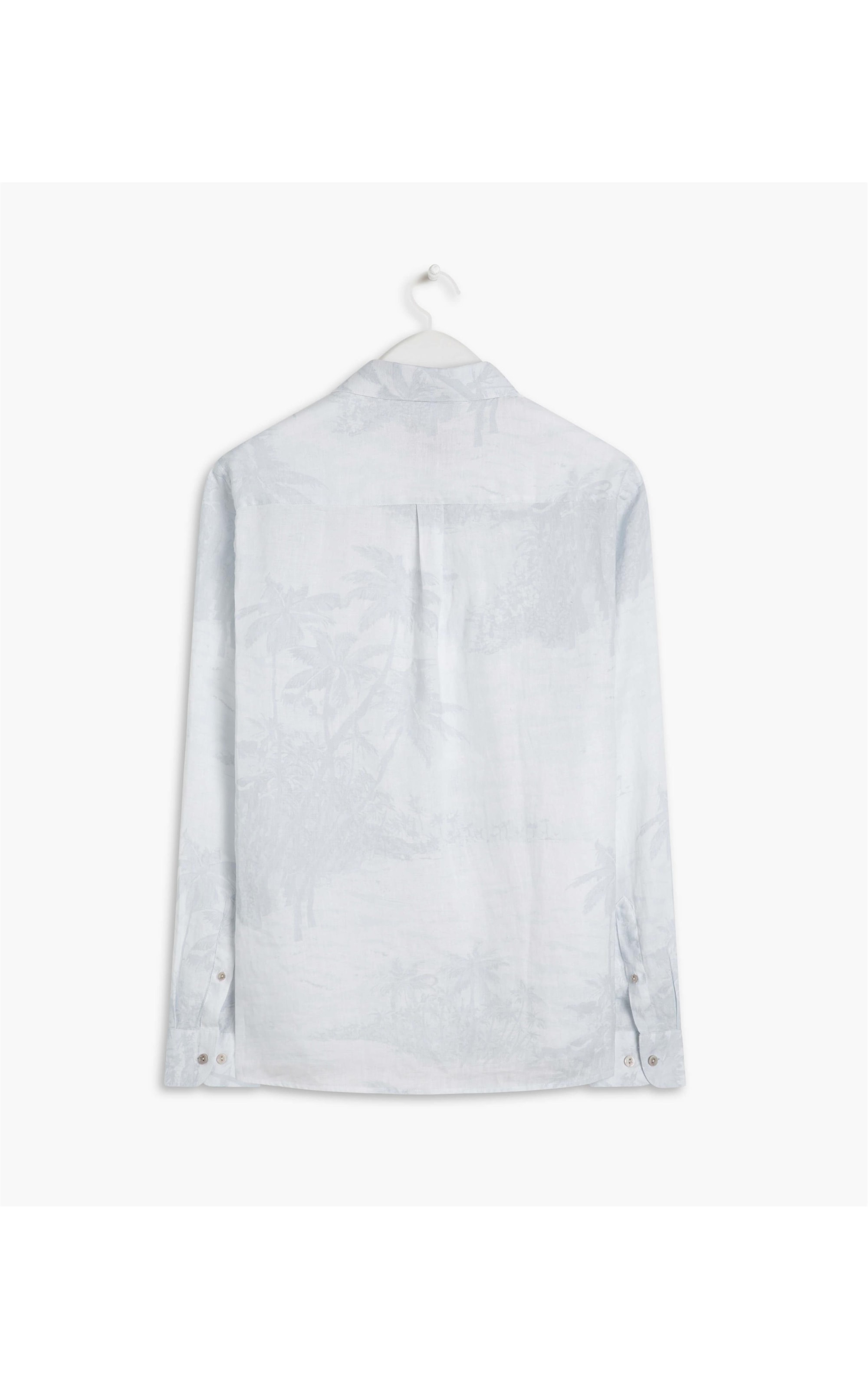 Camisa Linho  Island Azul Chofer