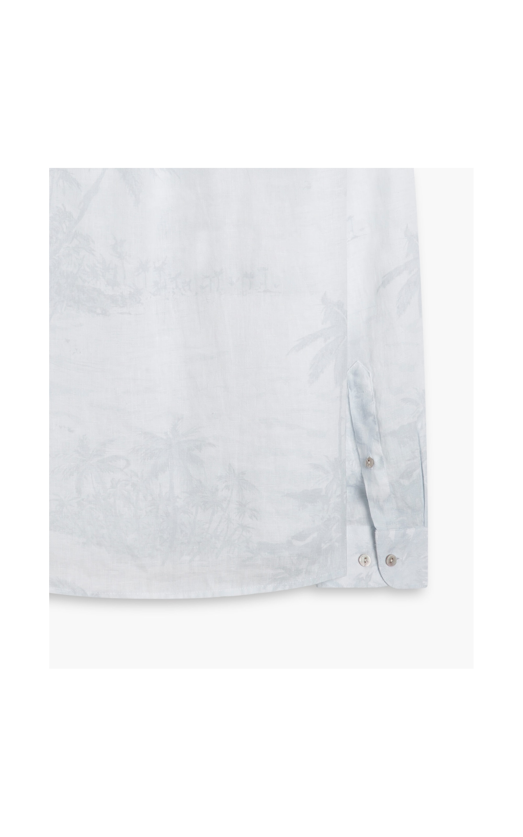 Camisa Linho  Island Azul Chofer