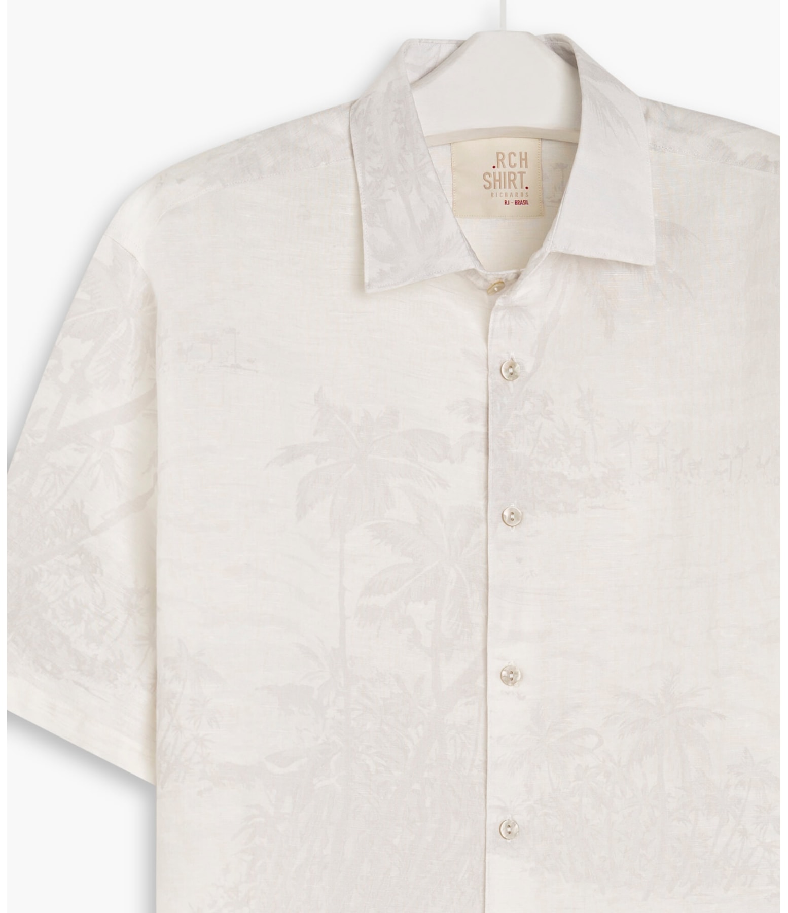 Camisa Linho  Island Cinza Claro