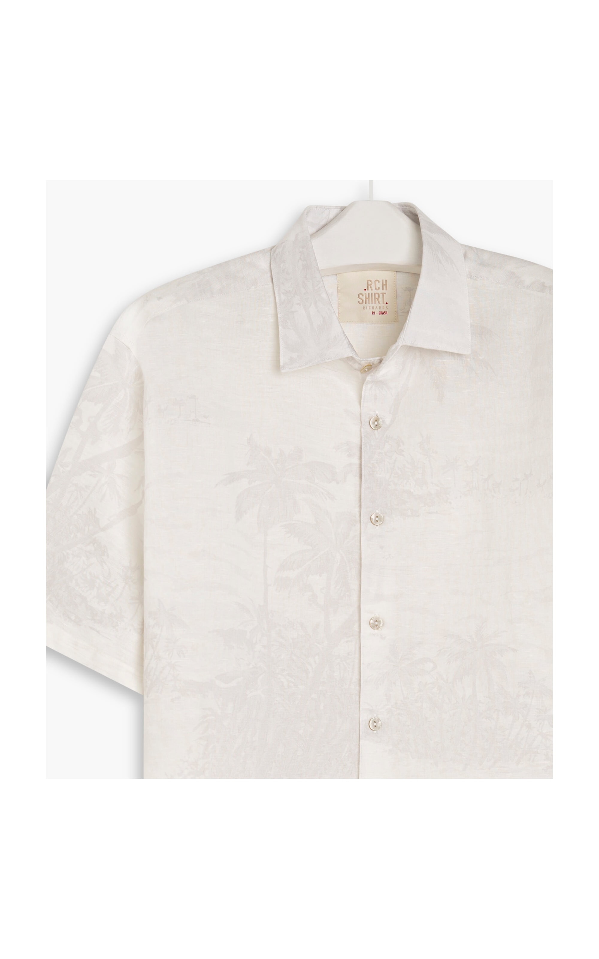 Camisa Linho  Island Cinza Claro